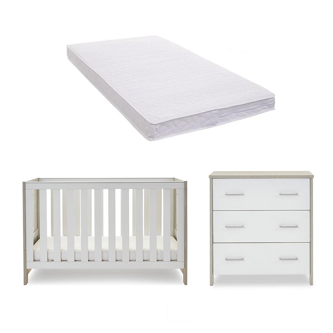  Obaby Nika 2 Piece Room Set - Grey Wash + White、mySite、merchandisen