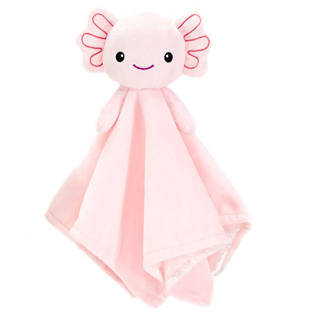 3.25IN X 13.5IN X 13.5IN AXOLOTL BLANKIE WITH RATTLE、mySite、g9winljtr