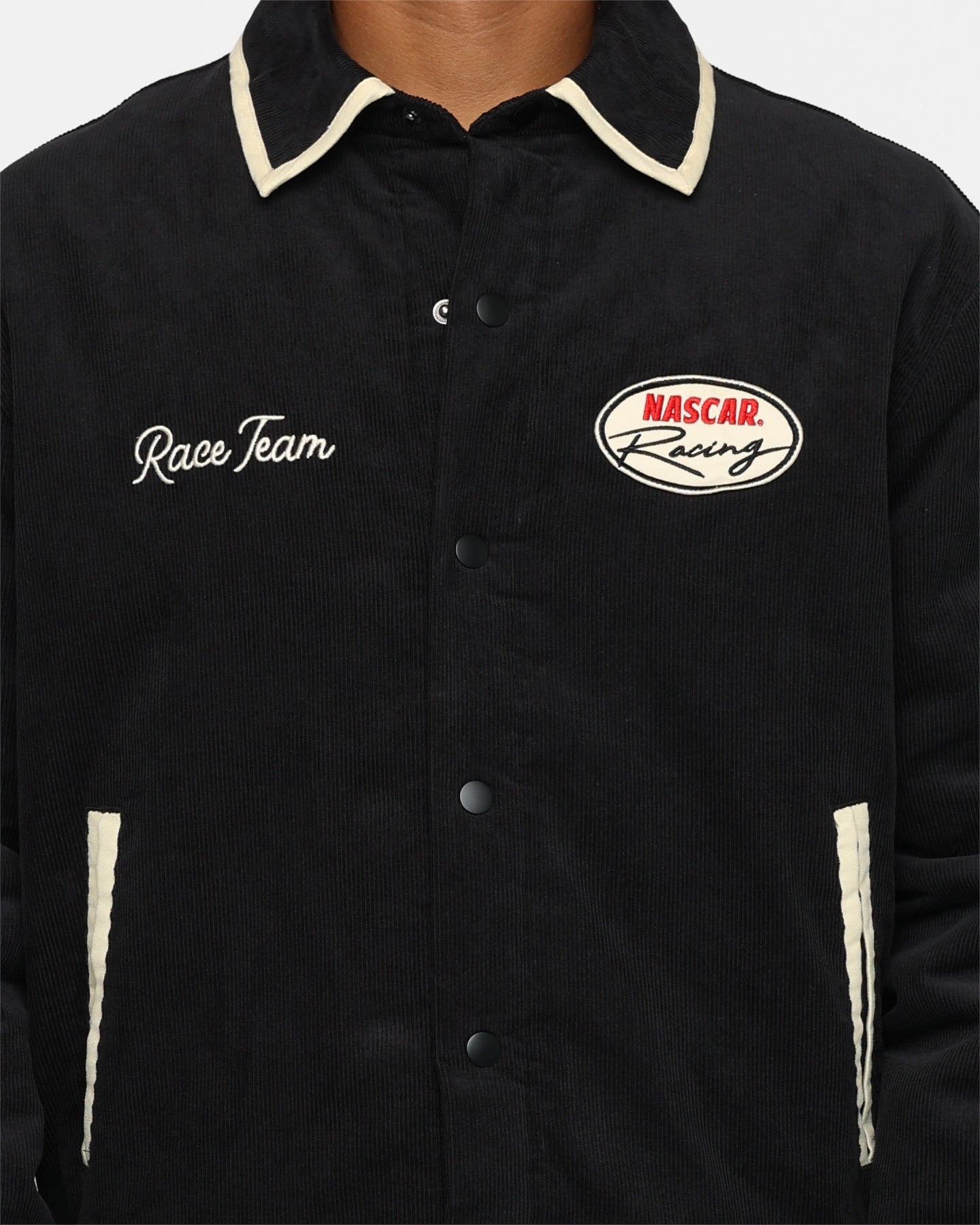 The New Establishment X Nascar Firecracker 60's Cord Racer Jacket Black、mySite、zt4zffjzw