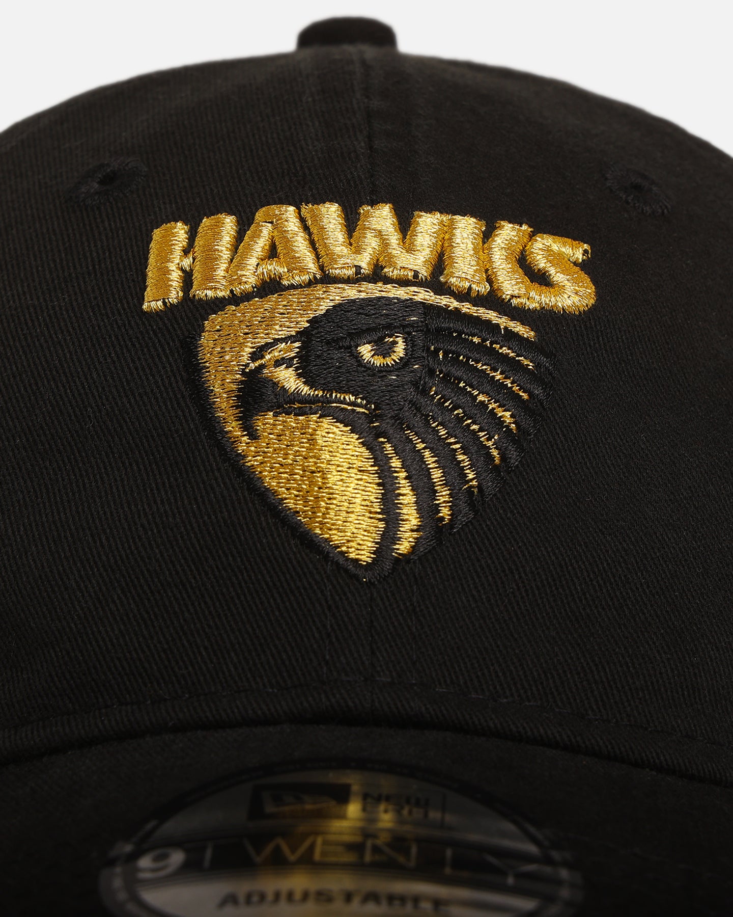 New Era Hawthorn Hawks 'AFL Black & Gold' 9TWENTY Strapback Black/Gold、mySite、zt4zffjzw