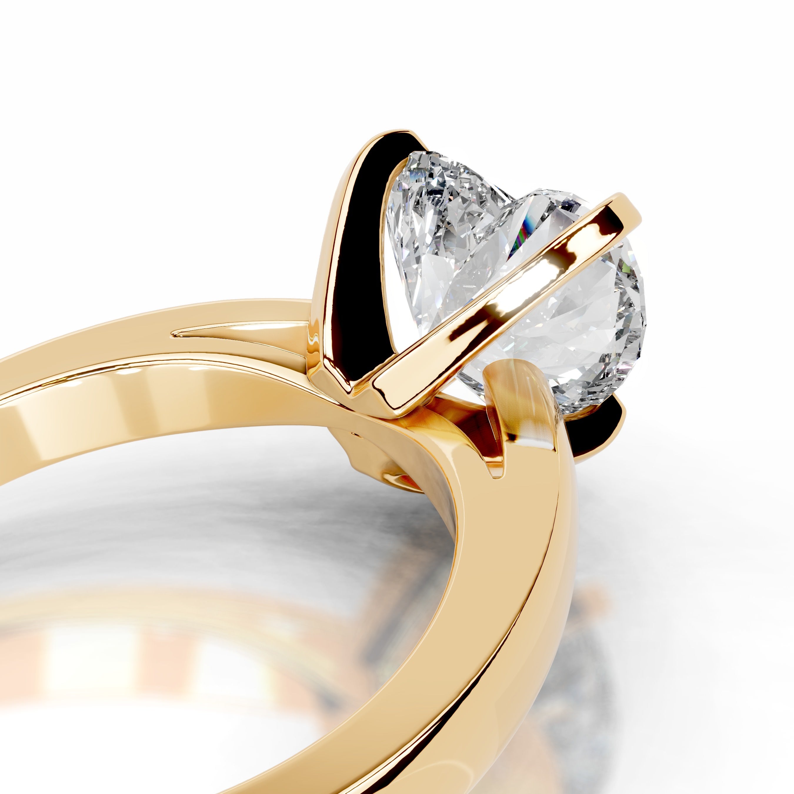 Diana Lab Grown Diamond Ring - 18K Yellow Gold、mySite、hinf8tx79