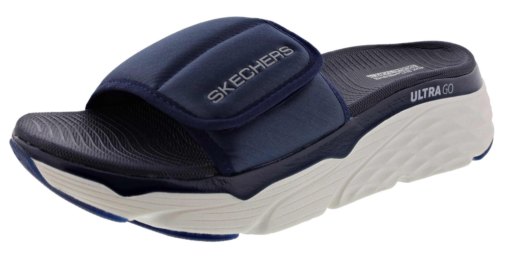 Skechers Women's Max Cushioning Adjustable Strap Slip On Exclusive Sandal、mySite、dreamappss