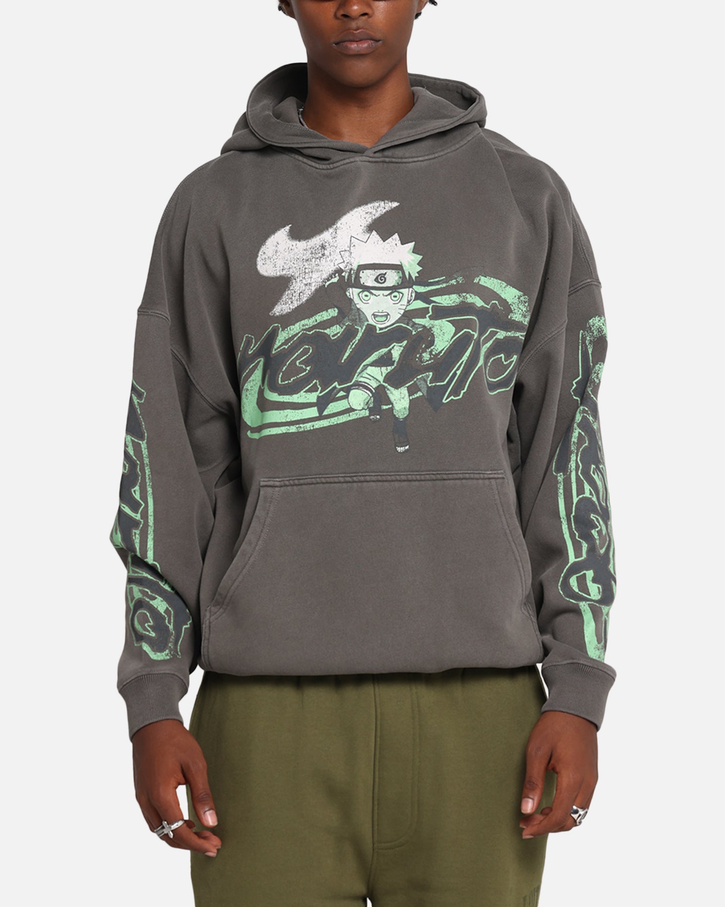 Goat Crew X Naruto Sage Mode Premium Hoodie Washed Charcoal、mySite、zt4zffjzw