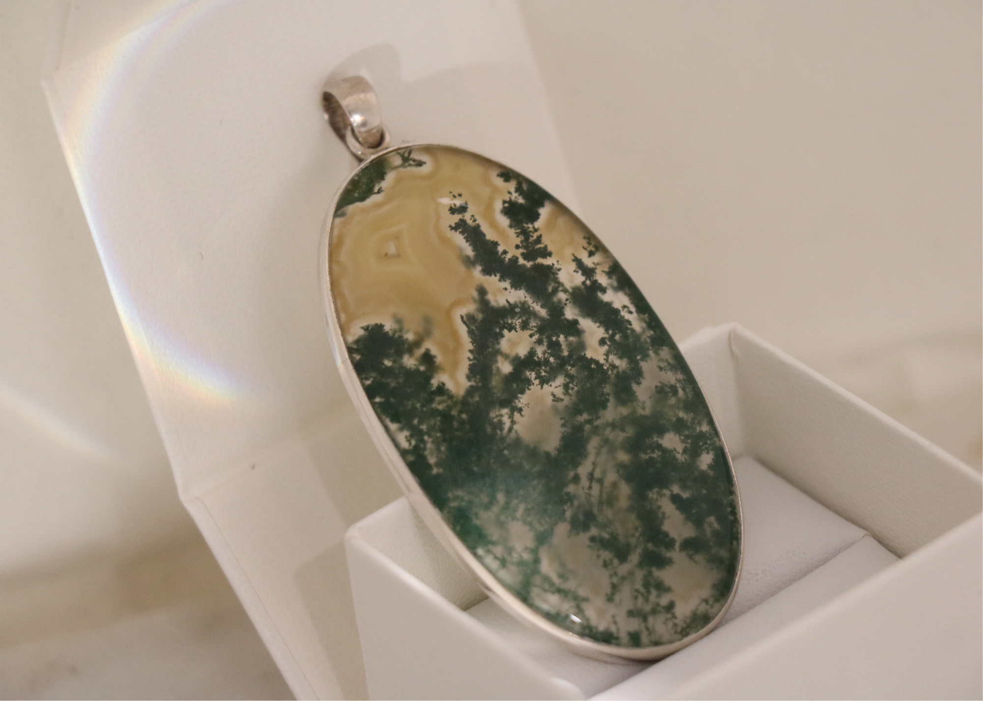 Moss Agate Pendant、mySite、topwebapps
