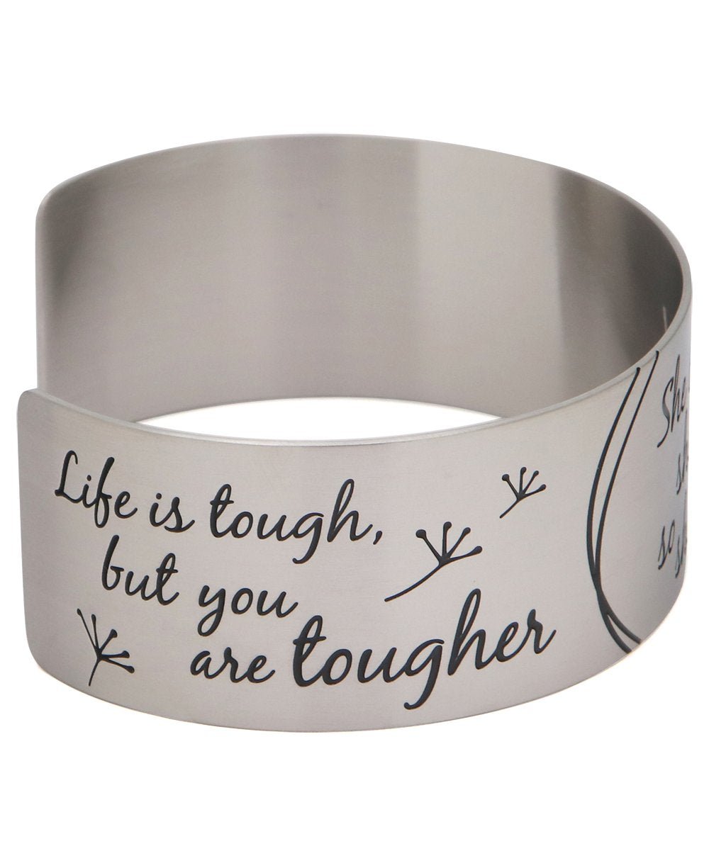 She Believed She Could, So She Did Inspirational Cuff Bracelet、mySite、topwebapps