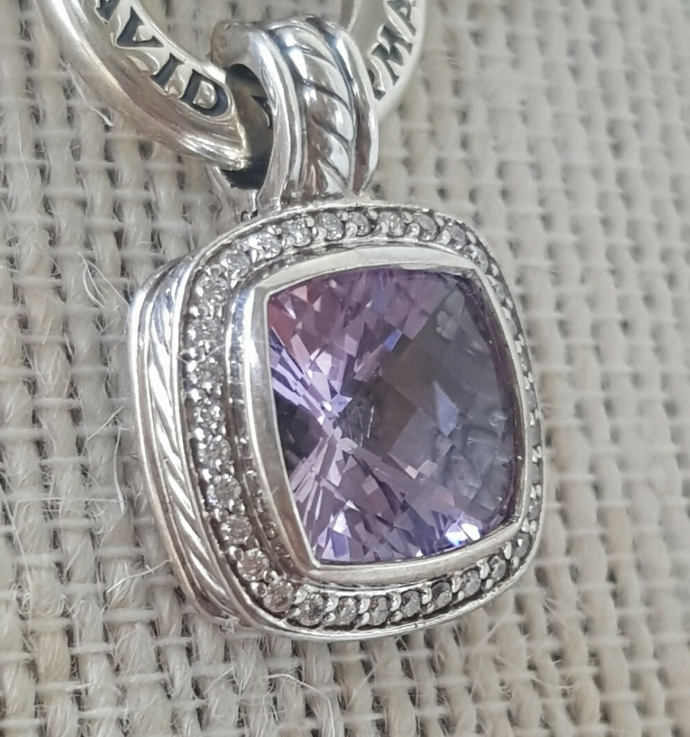 David Yurman Albion Pendant 11mm Amethyst & Diamond、mySite、hinf8tx79