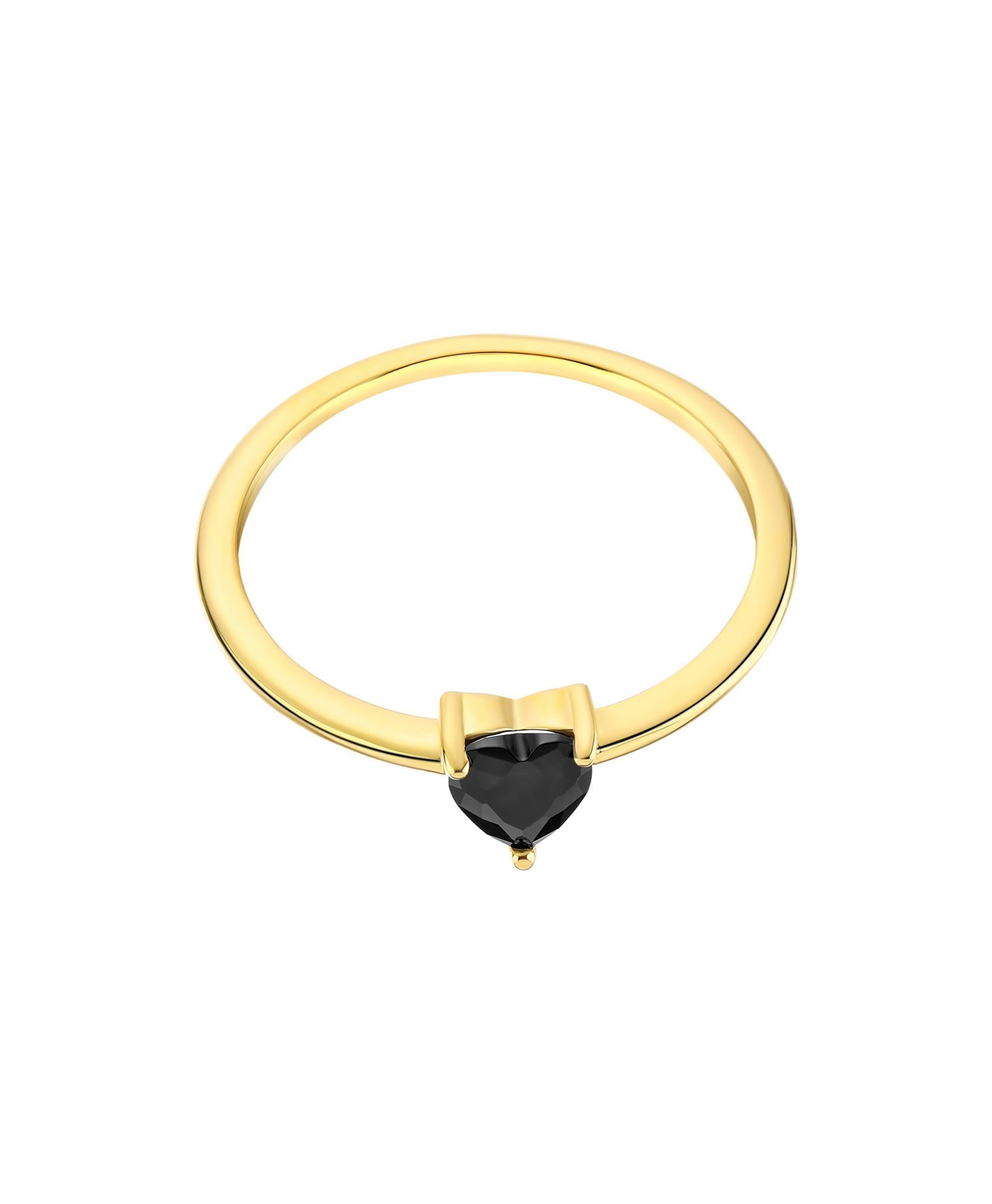 Luv Ring Black 18ct Gold Plated、mySite、botmansion