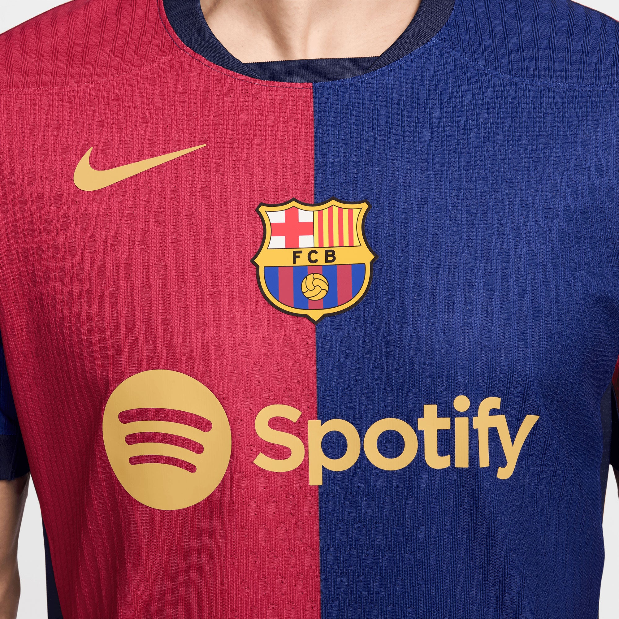 Nike Men's FC Barcelona 2024/25 Dri-FIT ADV Home Jersey Royal Blue/Red、mySite、noshort
