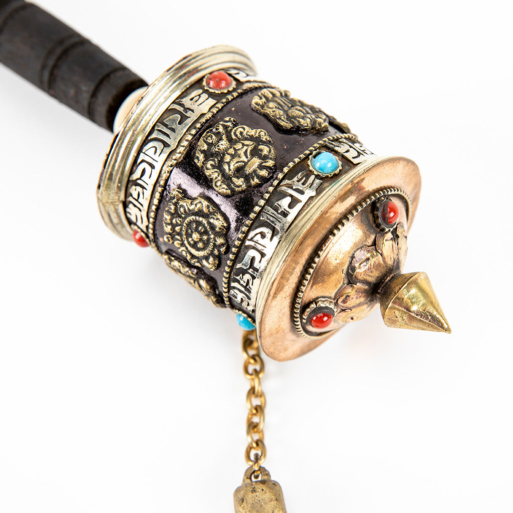 Handheld Prayer Wheel with 8 Auspicious Symbols、mySite、topwebapps