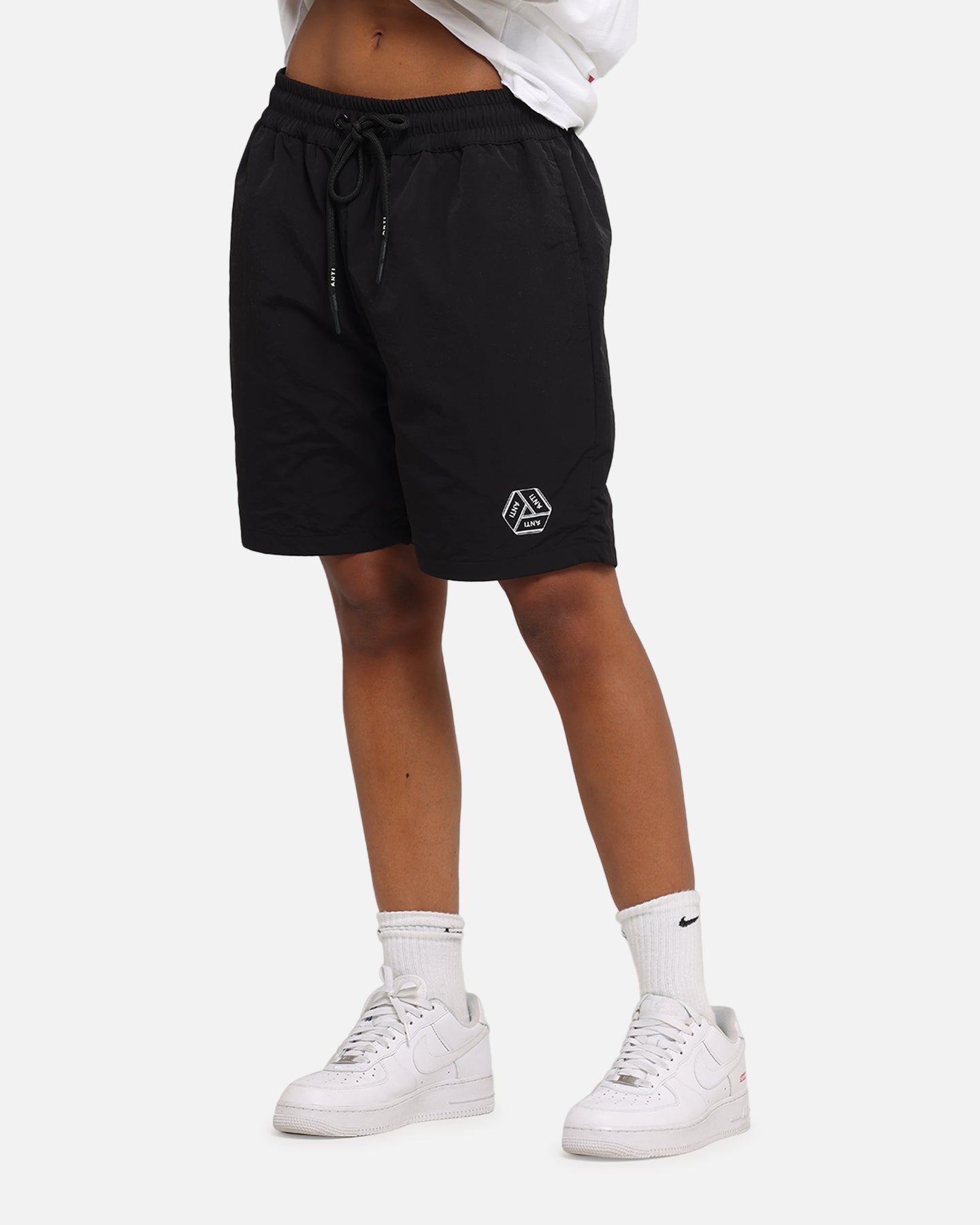 The Anti Order Reverse Logo Nylon Shorts Black、mySite、zt4zffjzw