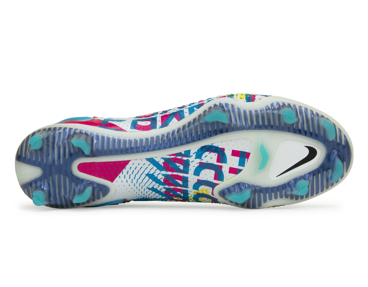 Nike Men's Phantom GT Elite 3D FG White/Pink/Yellow/Blue、mySite、noshort