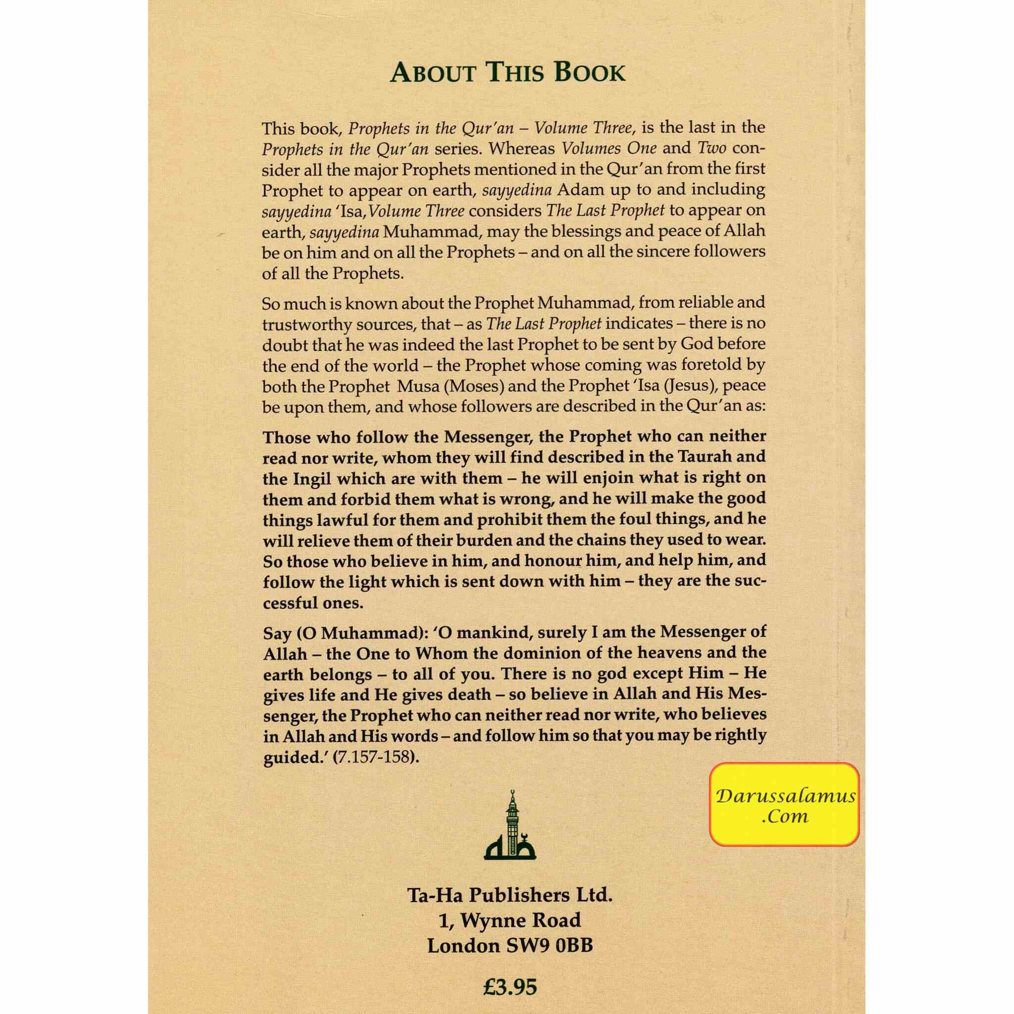 Prophets in the Quran Vol 3 By Ahmad Thomson、mySite、topwebapps