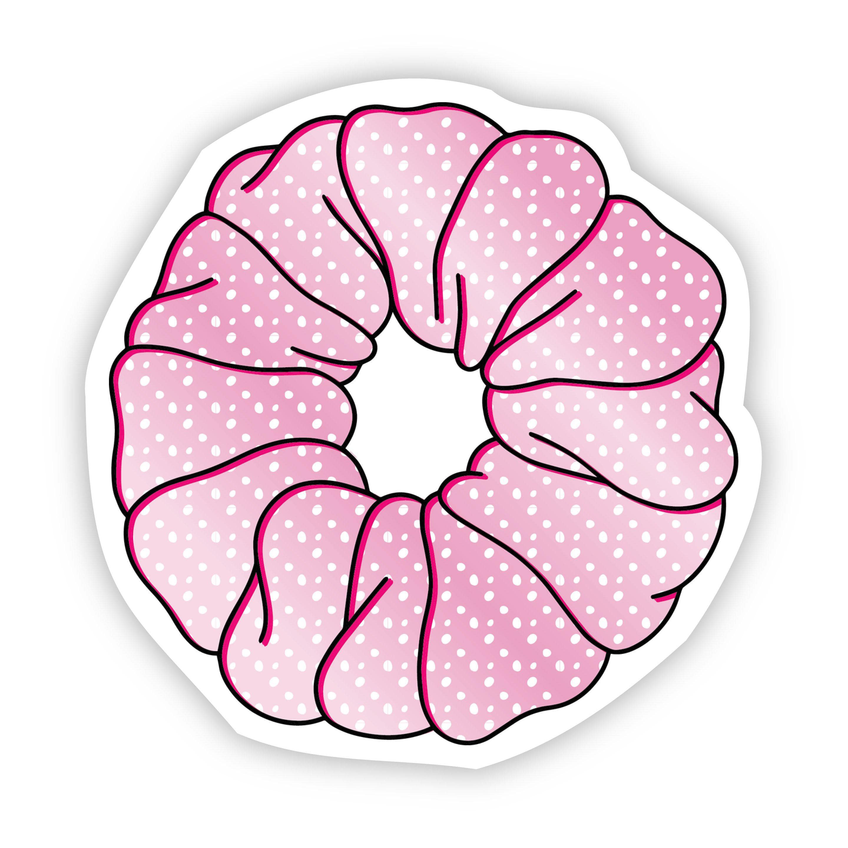  Scrunchie Pink Aesthetic Sticker、mySite、elrpsem3k