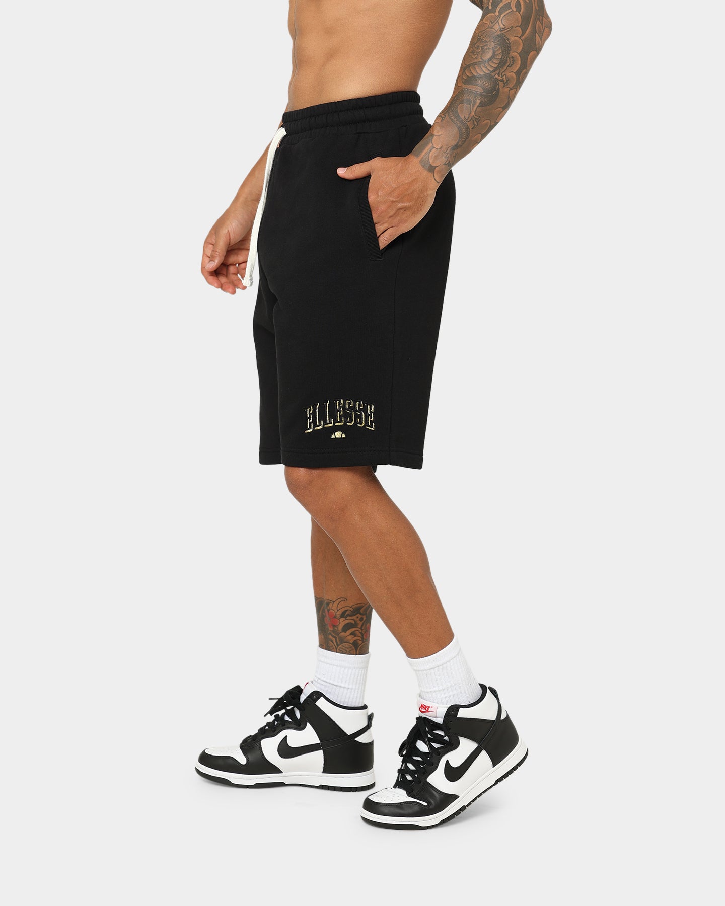 Ellesse Yale Shorts Black/Gold、mySite、zt4zffjzw