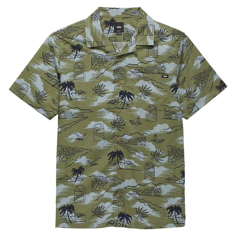  Vans Davista Woven Short Sleeve Shirt - Olivine、mySite、merchandisen