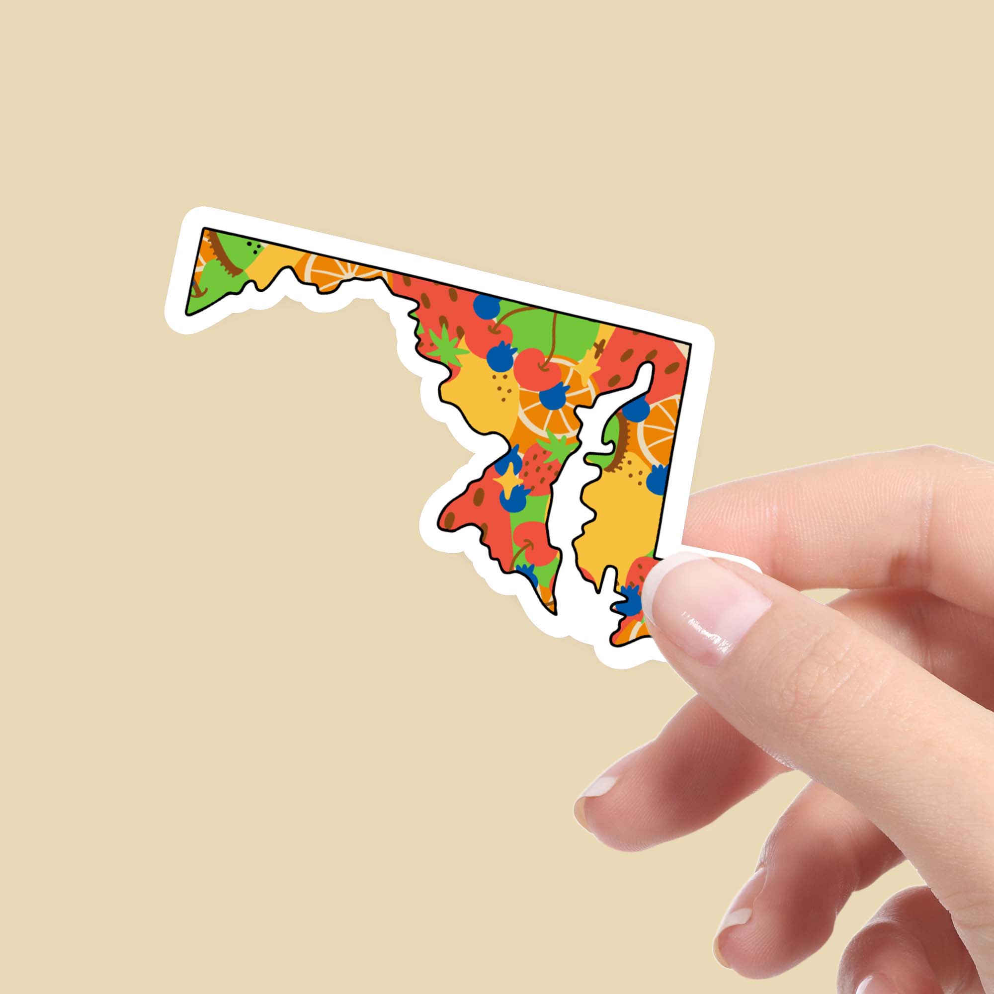  Maryland Fruit Pattern Sticker、mySite、elrpsem3k