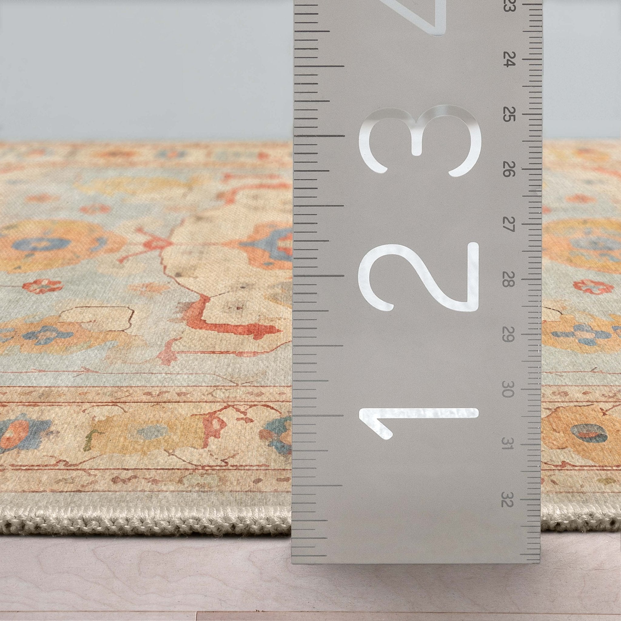 Pastel Tone On Tone - Updated Traditional Rug for Living Room Bedroom Dining Room ,Easy Clean、mySite、gigharbornorthrealestate