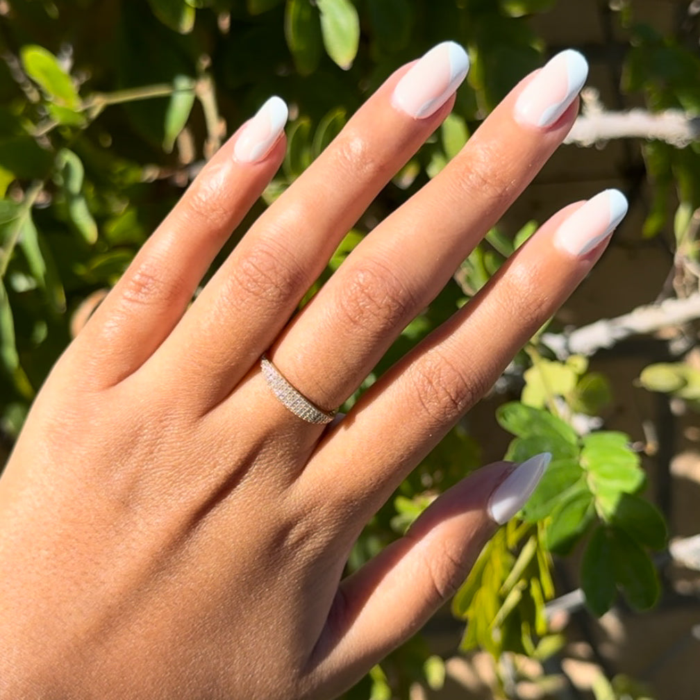 Side Swirl | Short | Round - Tab Press-On、mySite、solidvoid