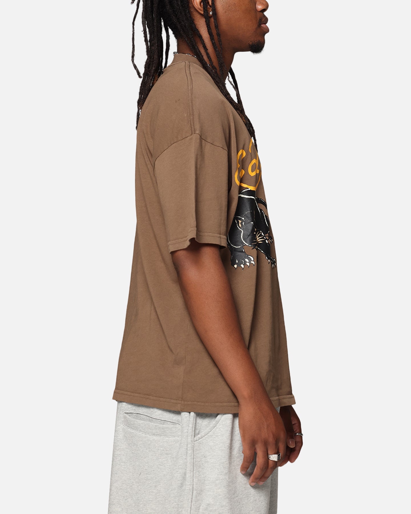 Ed Hardy Pypu Panther T-Shirt Brown、mySite、zt4zffjzw