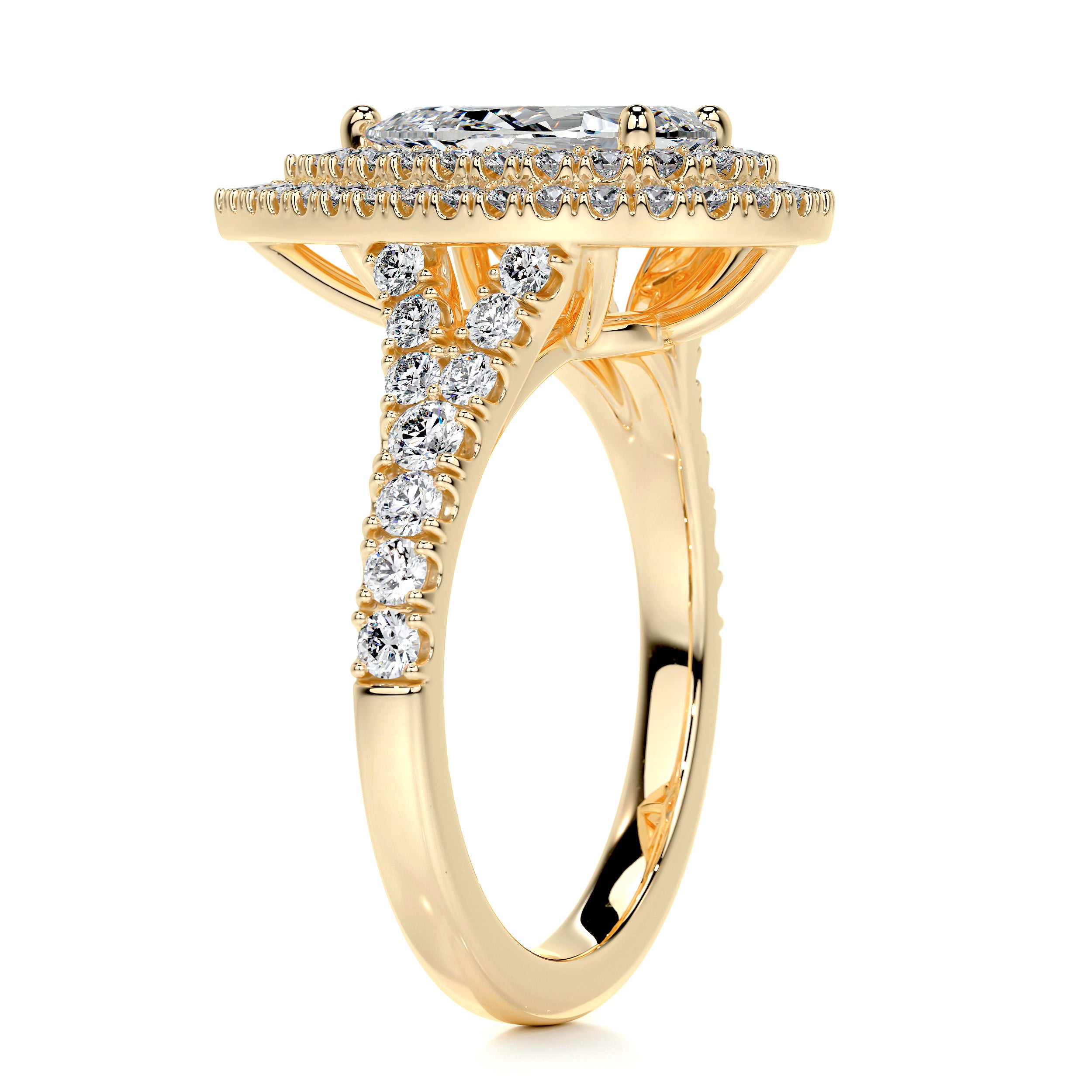 Melanie Diamond Engagement Ring -18K Yellow Gold、mySite、hinf8tx79