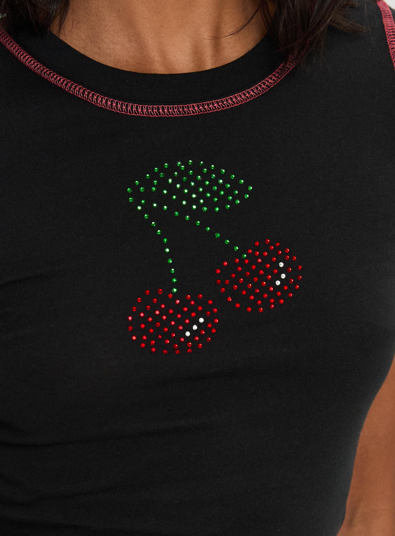 Cherrie Kisses Top Black、mySite、solidvoid