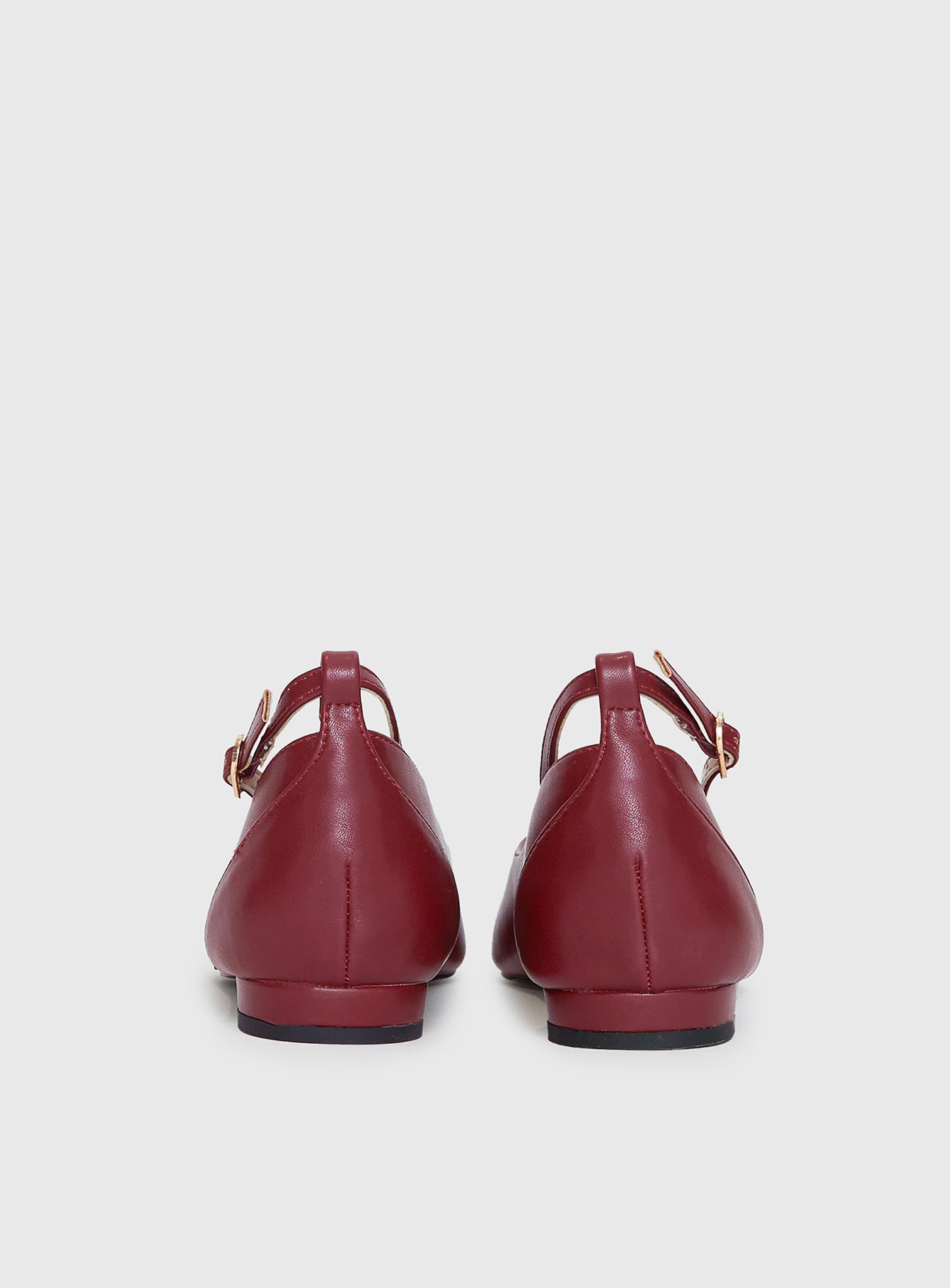 Oliny Ballet Flats Burgundy、mySite、solidvoid