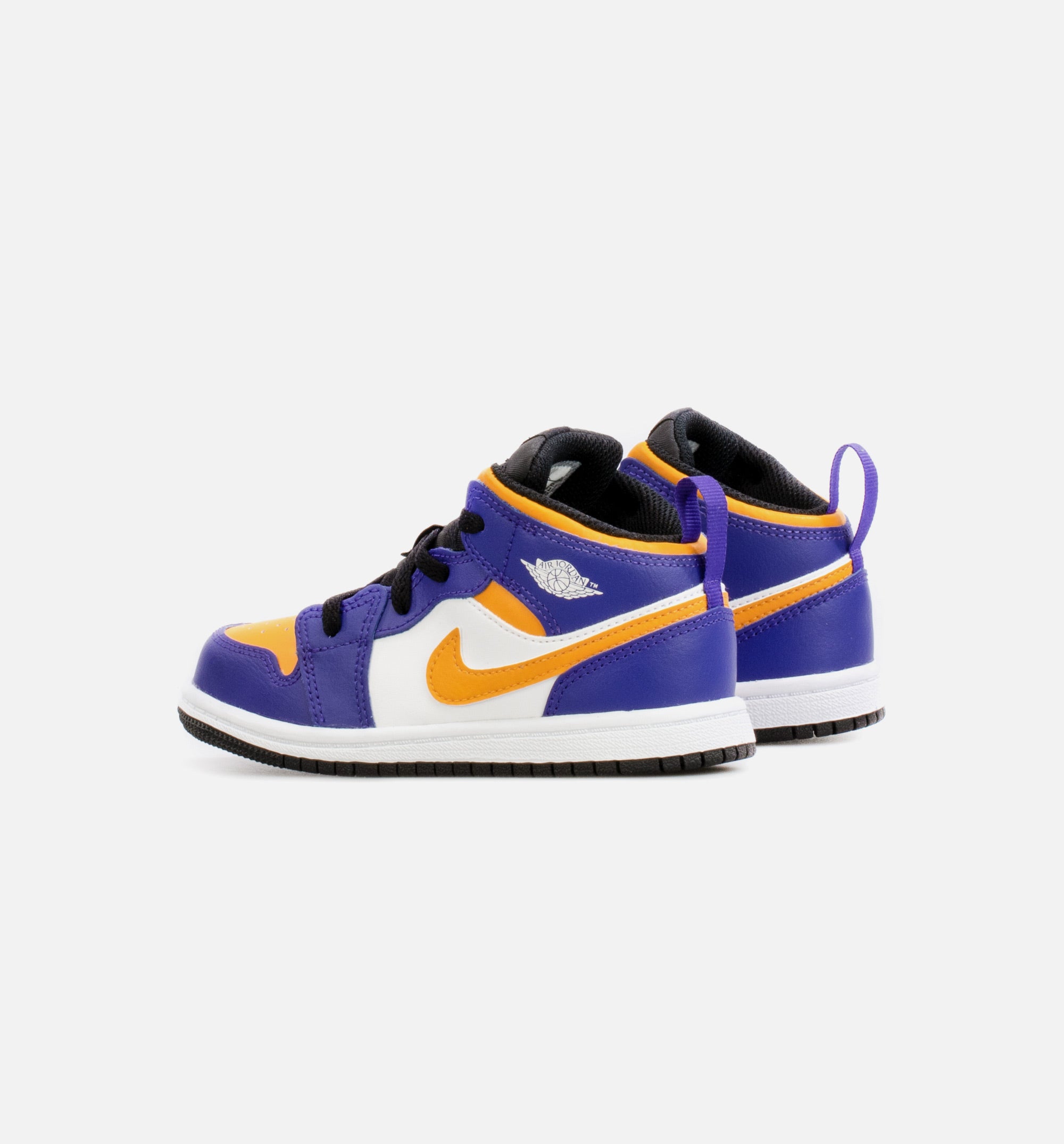 Air Jordan 1 Mid Infant Toddler Lifestyle Shoe - Purple/Yellow、mySite、dreamappss