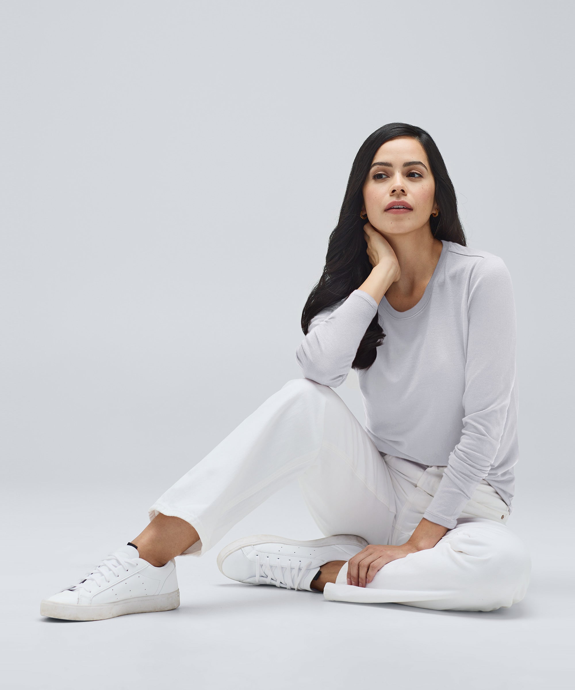 Women's Long Sleeve Merino Crew、mySite、noshort