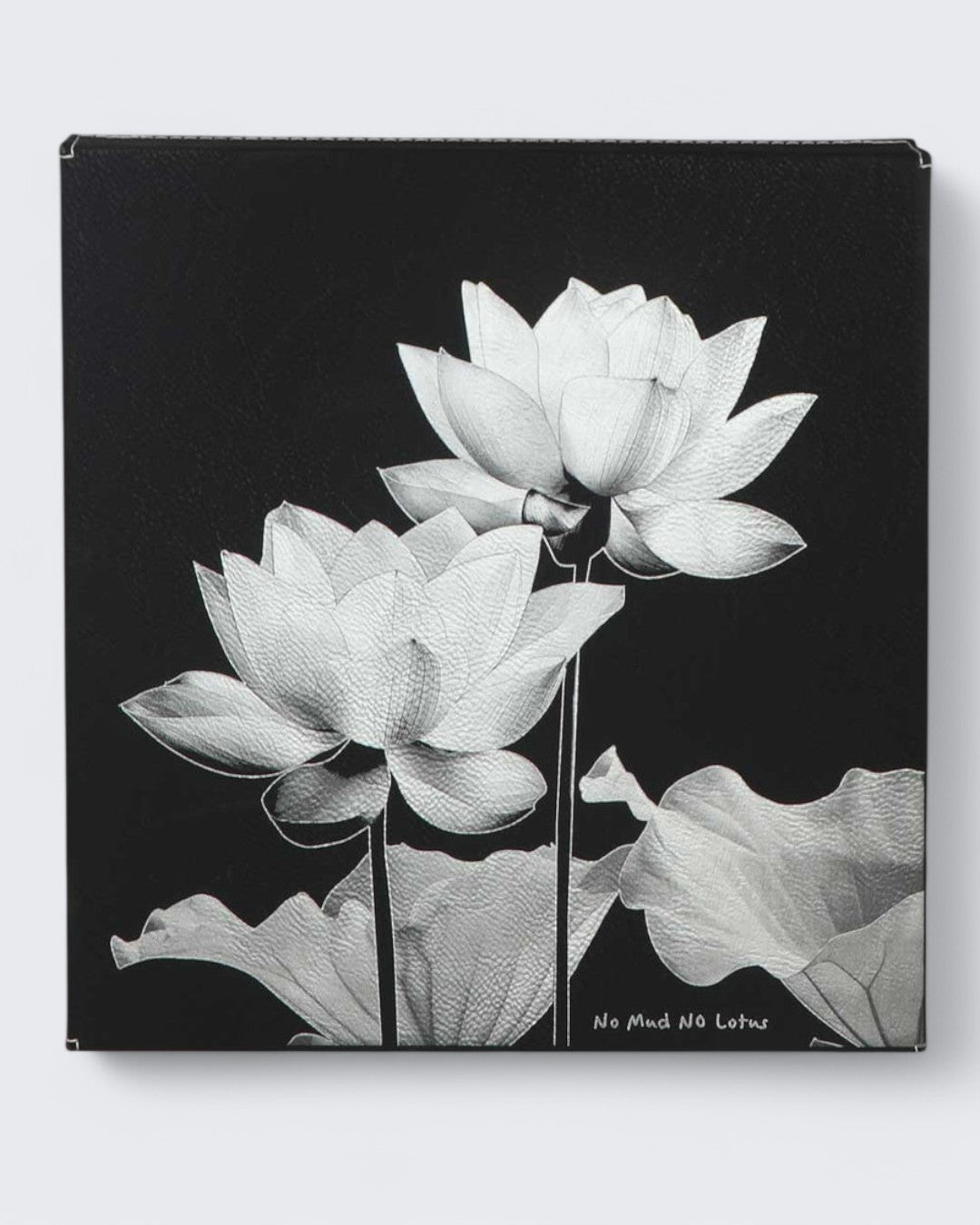 Iridescent Lotus Print on Vegan Leather Wall Art、mySite、topwebapps