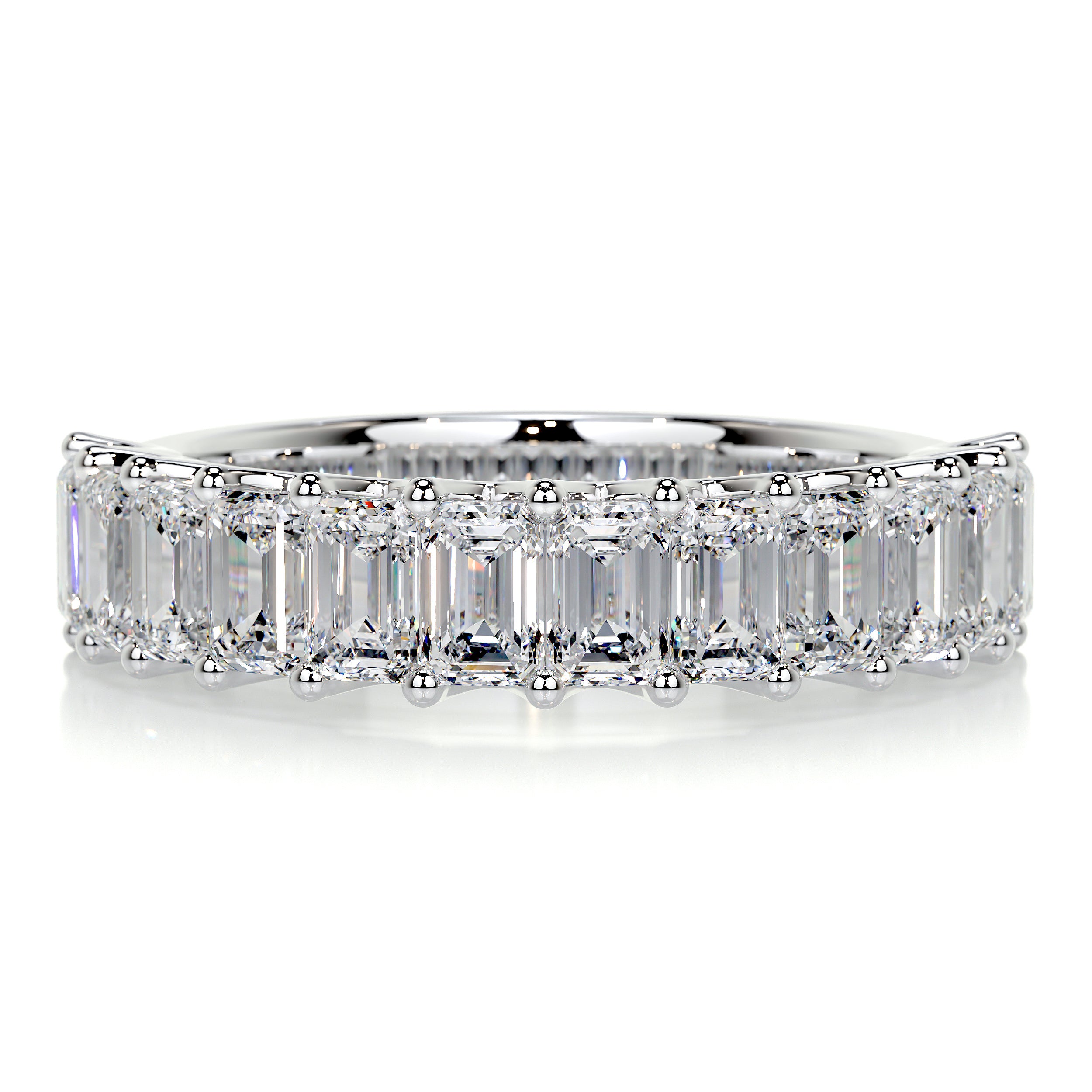 Gina Half Eternity Wedding Ring -18K White Gold、mySite、hinf8tx79