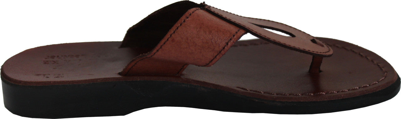  Holy Land Market Men/Women Biblical Jesus Leather Sandals/Slides From Jerusalem (Andrew Style I)、mySite、elrpsem3k