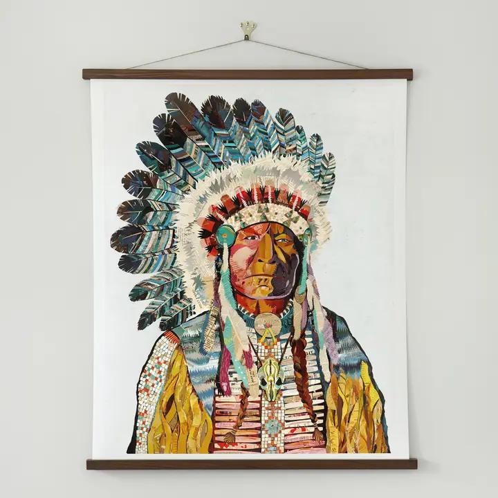 Art Print | Native American Art | American Heritage Chief、mySite、g9winljtr