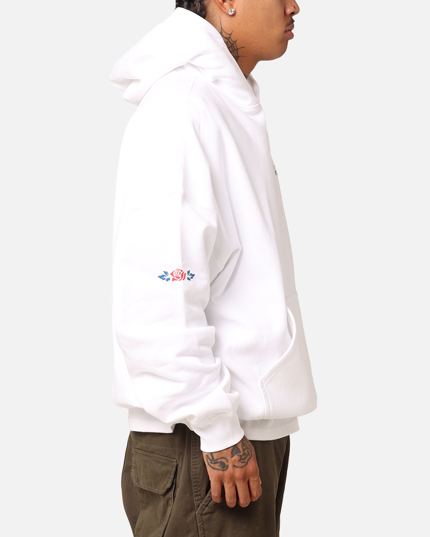 Carré Rosebud Oversized Hoodie White、mySite、zt4zffjzw