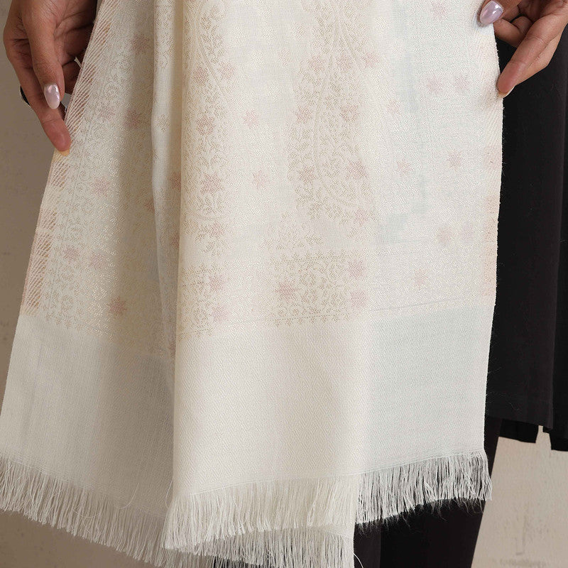 Woolen Printed Stole | Off White、mySite、camillekostekn