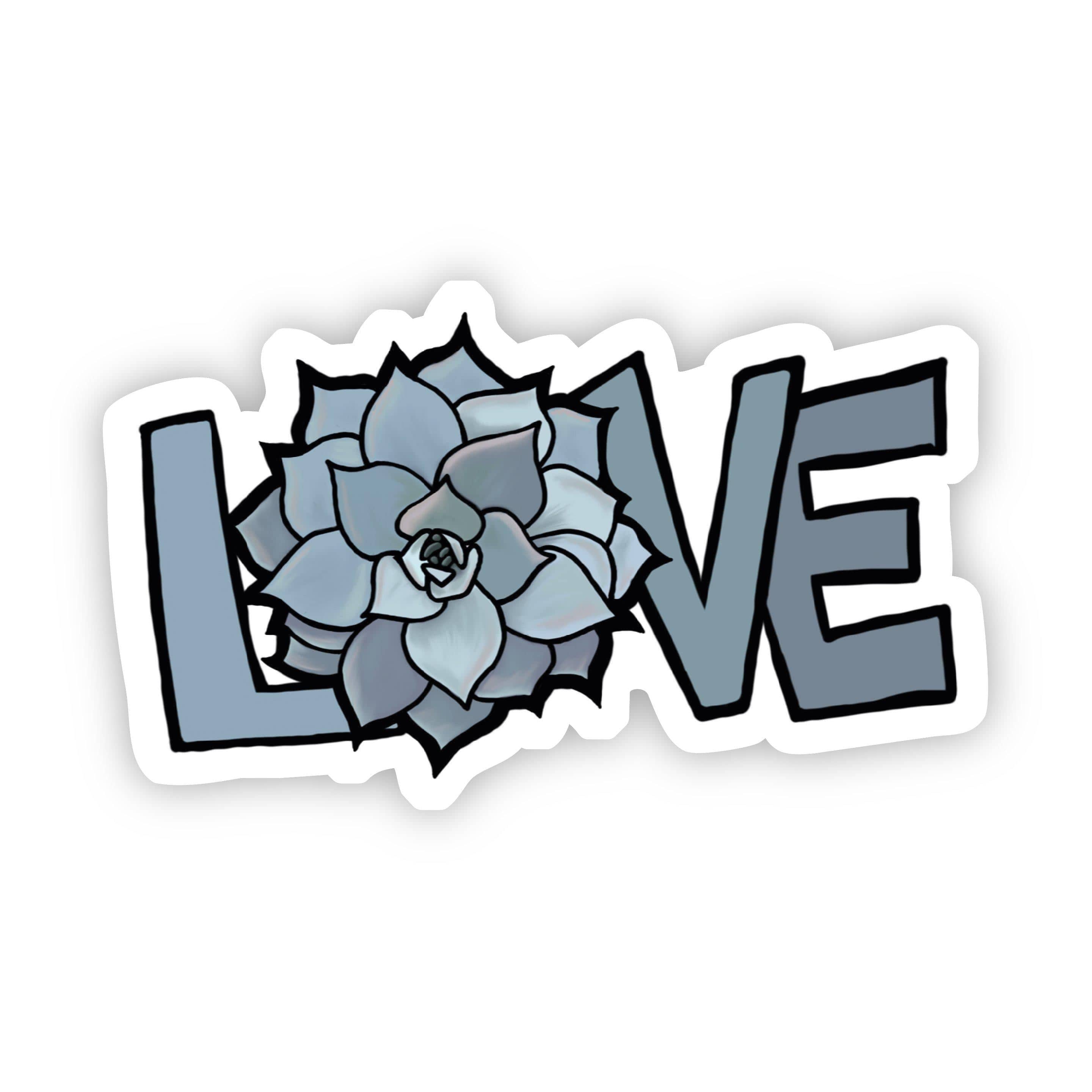  Love Gray Floral Sticker、mySite、elrpsem3k