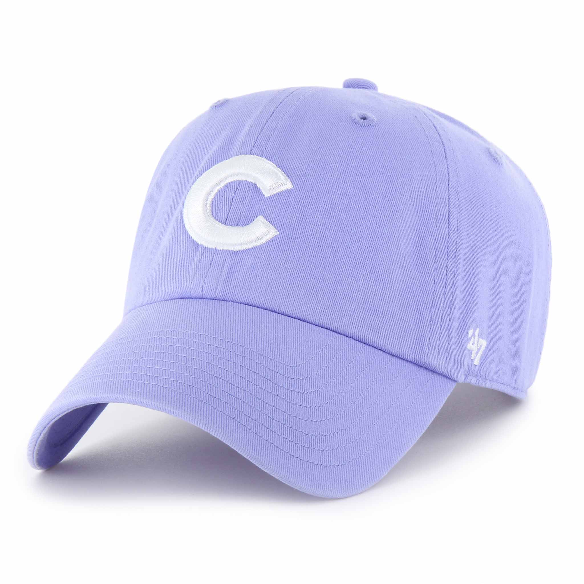 Chicago Cubs 47 Brand Lavender C Clean Up Adjustable Cap、mySite、vikingsvslions