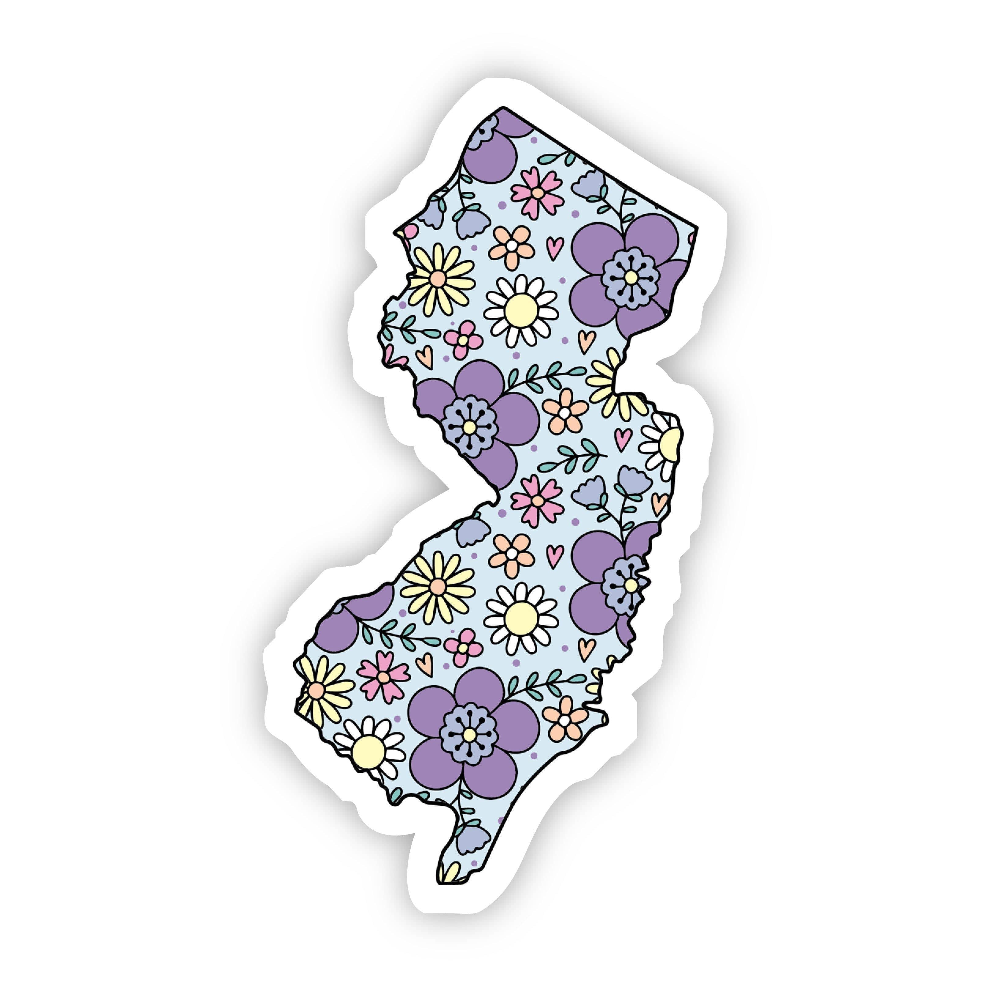  New Jersey Floral Sticker、mySite、elrpsem3k