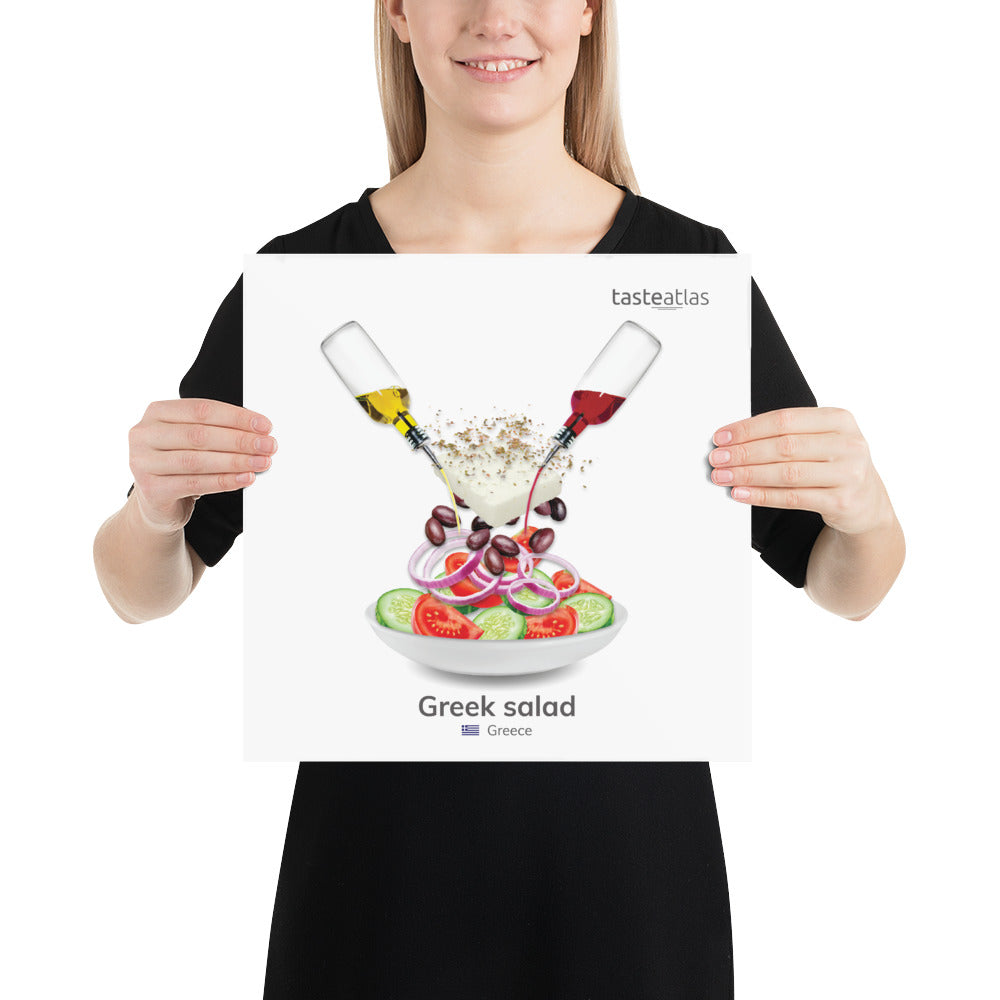 Greek Salad Poster (in)、mySite、camillekostekn