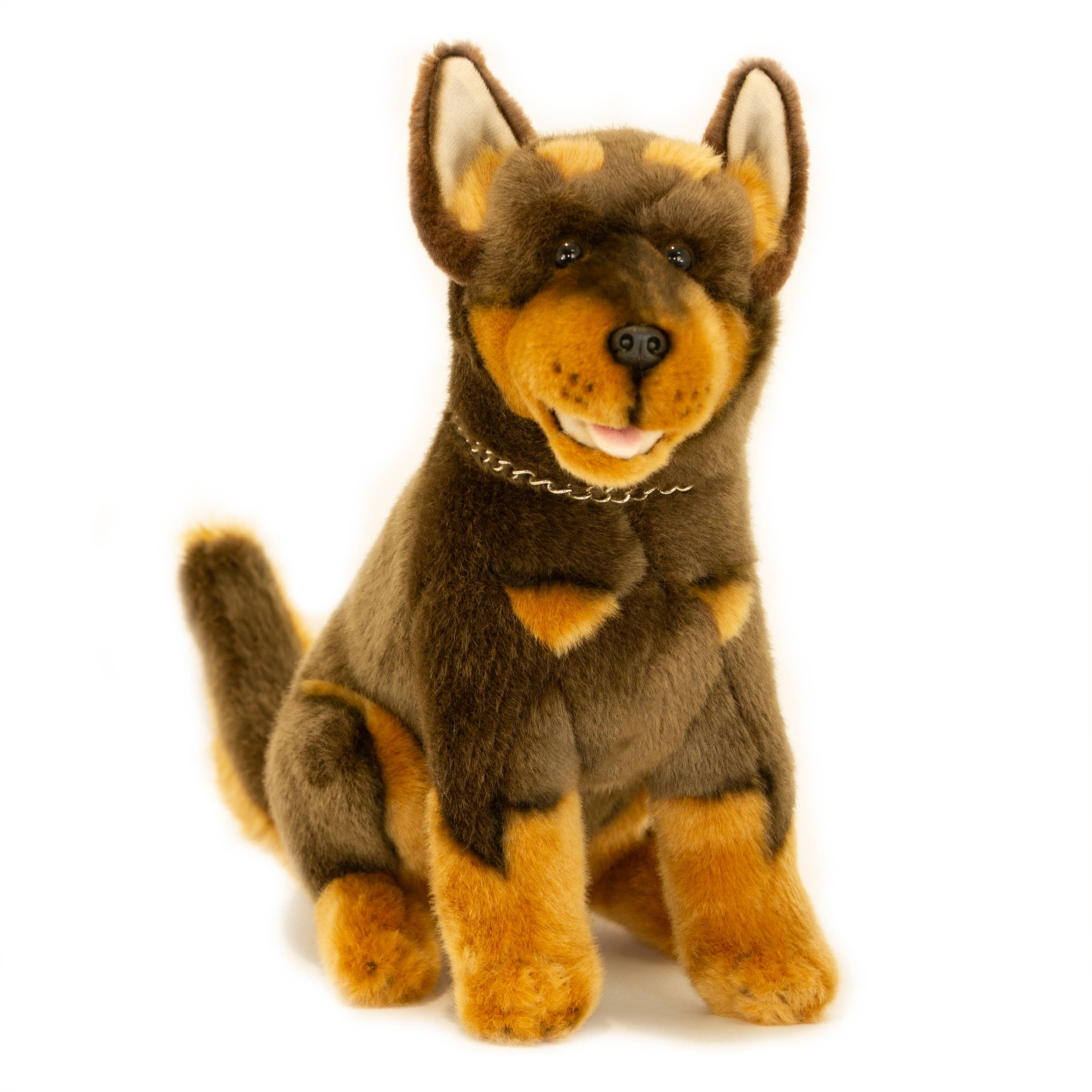 Realistic Red and Tan Australian Kelpie Plush Dog Size 36cm/14、mySite、g9winljtr