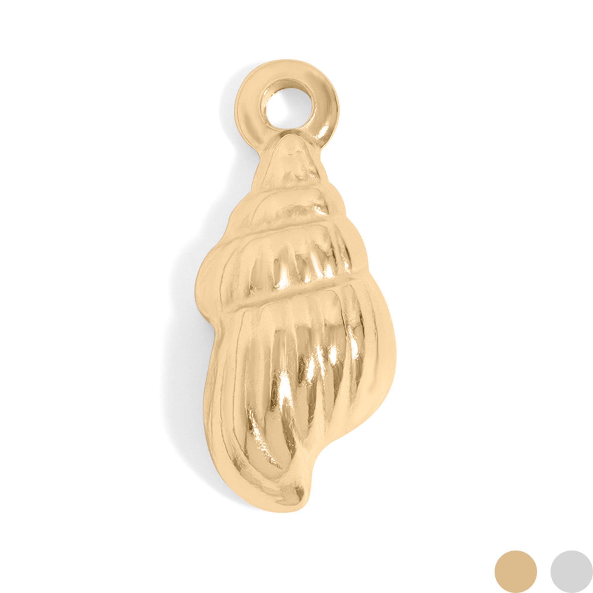 18K Gold PVD Stainless Steel Seashell Charm / PDL0190、mySite、dreamappss