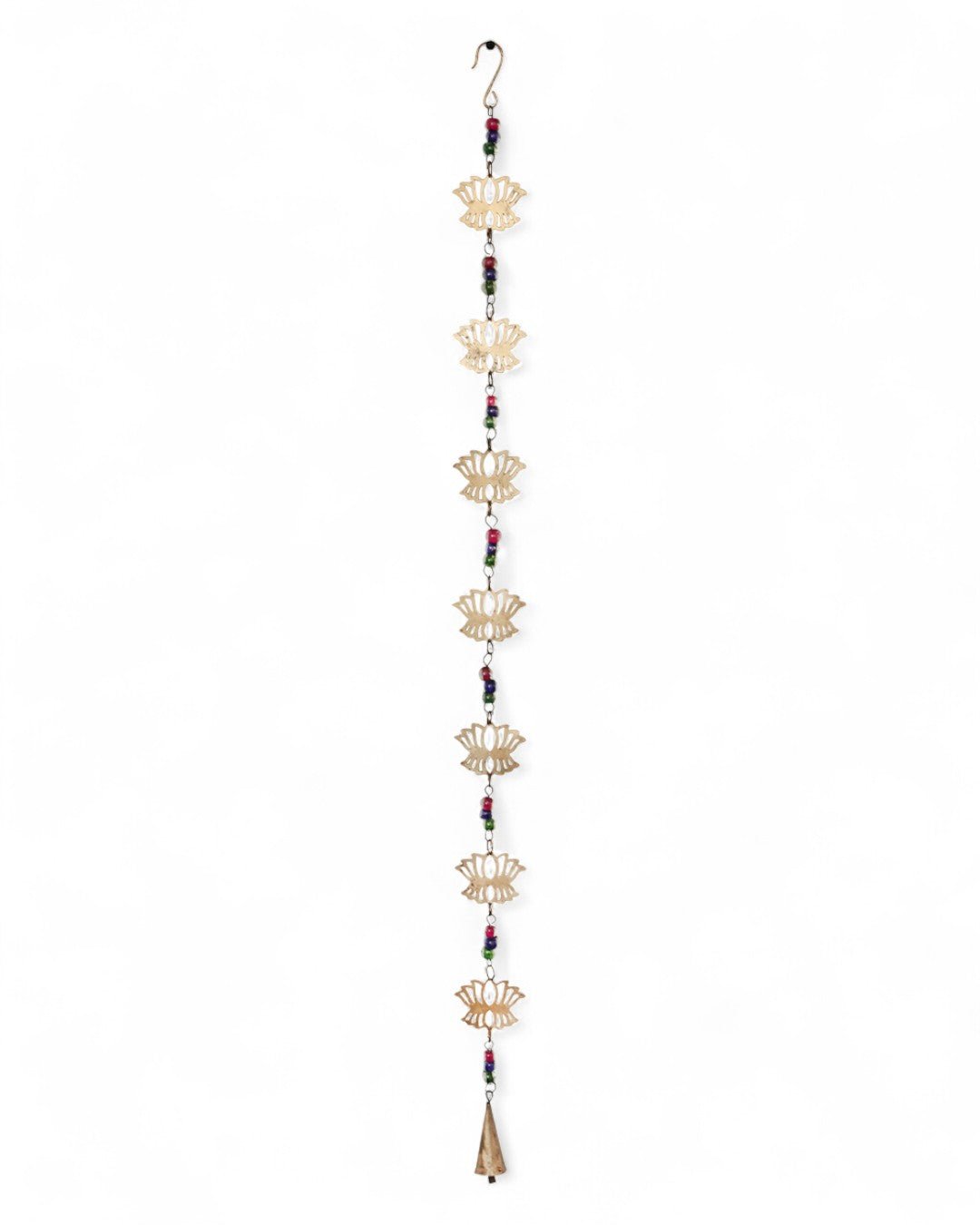 Seven Lotus Symbol Wall Hanging Mobile With Bell、mySite、topwebapps