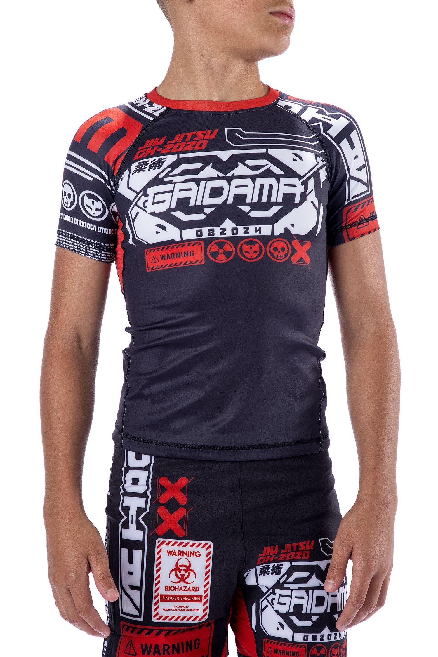Youth Cyber Fox Jiu Jitsu Rashguard - Short Sleeve、mySite、gigharbornorthrealestate