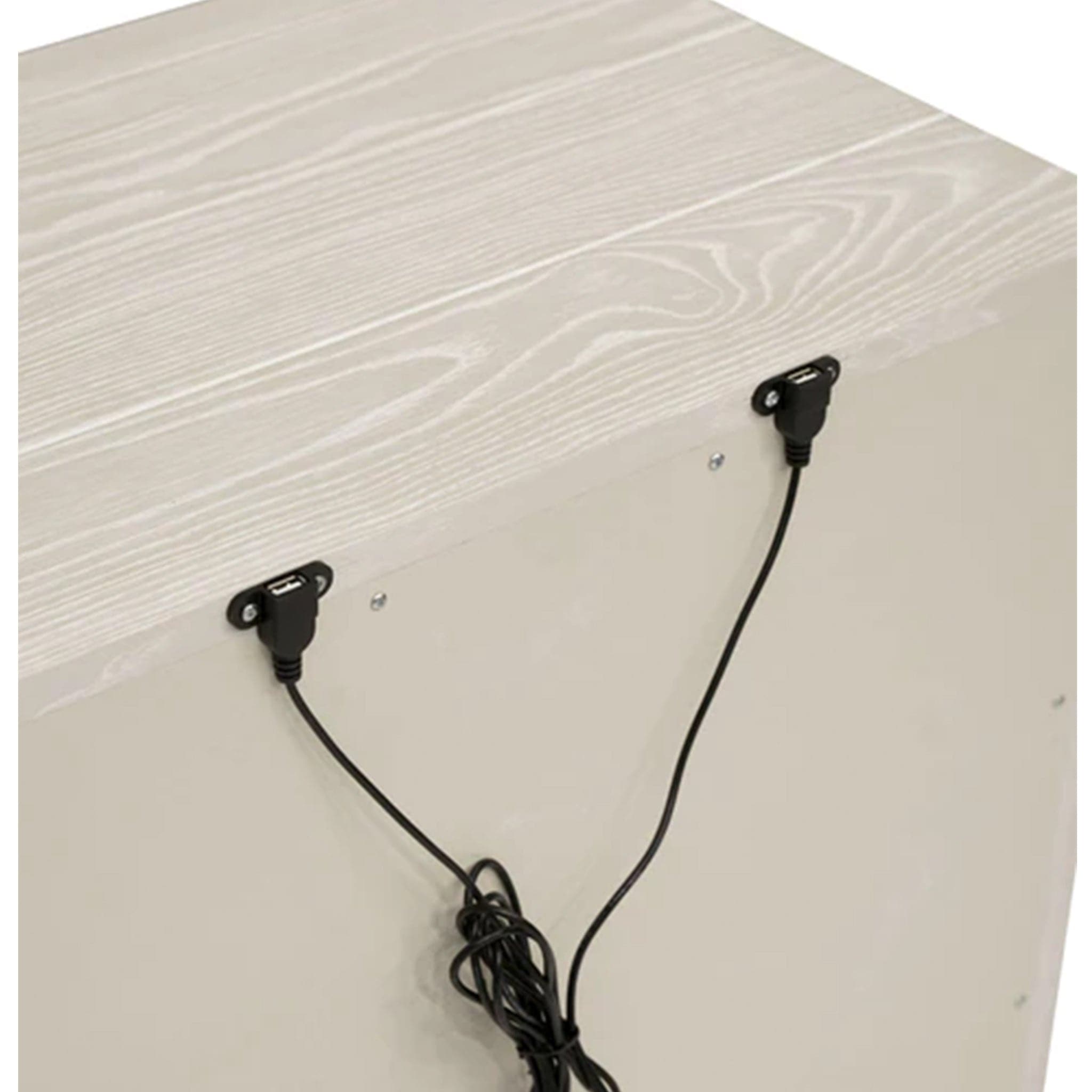 Maxime 3 Drawer Nightstand with USB、mySite、neckold