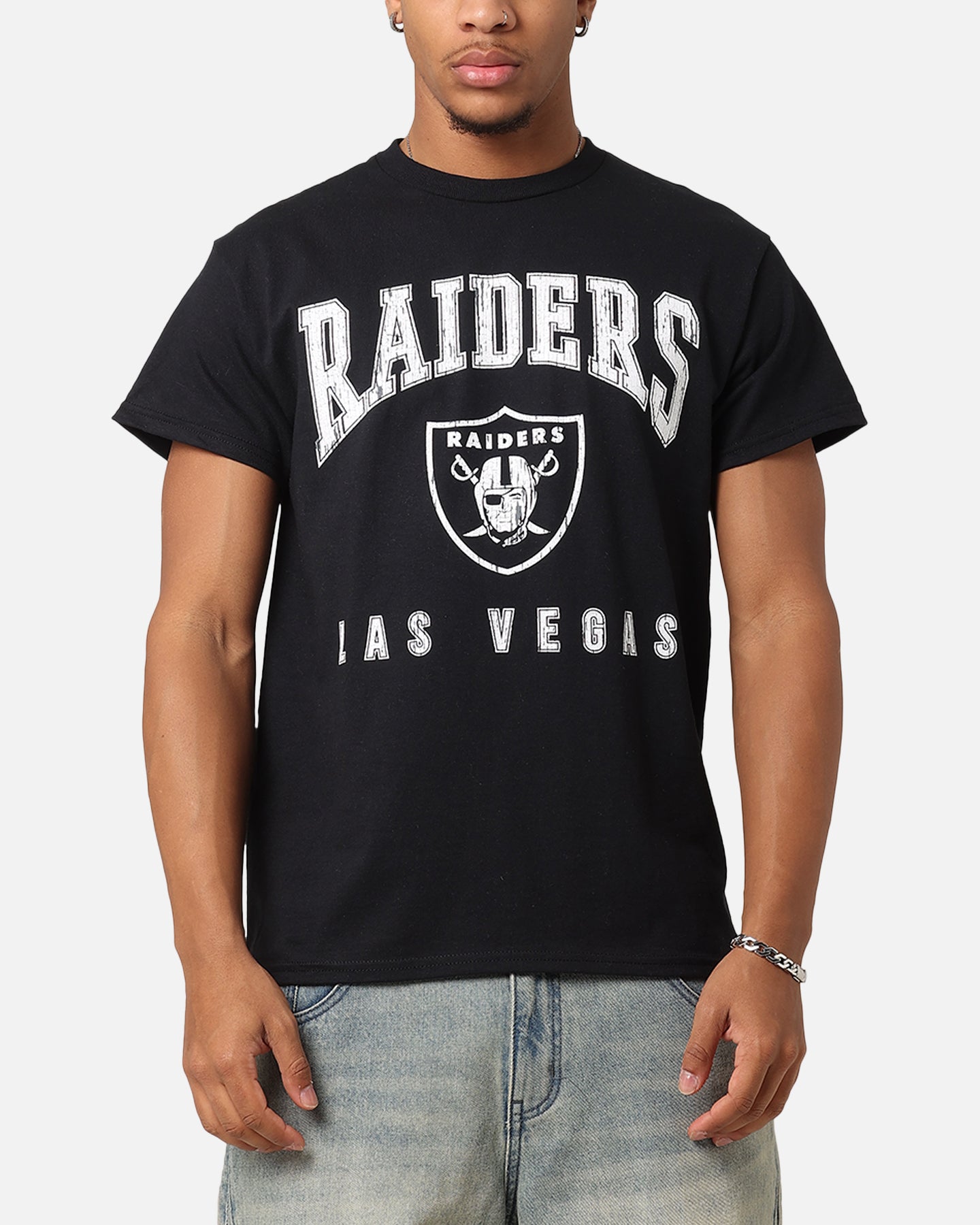Majestic Athletic Las Vegas Raiders Blecker Team Arch T-Shirt Black、mySite、zt4zffjzw