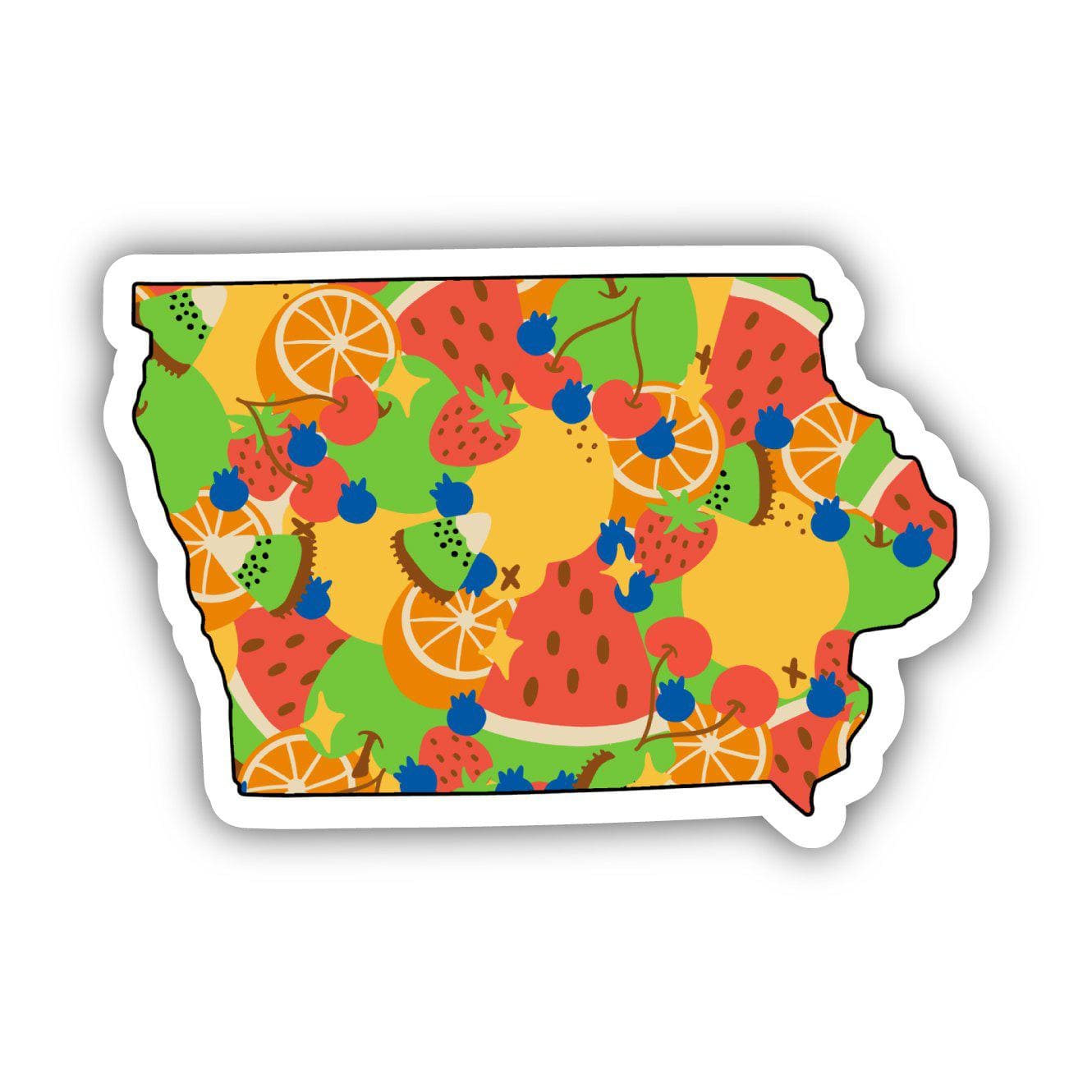 Iowa Fruit Pattern Sticker、mySite、ghnorth