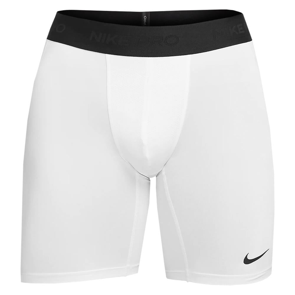 Nike Men's Pro Long Short - White、mySite、neckold