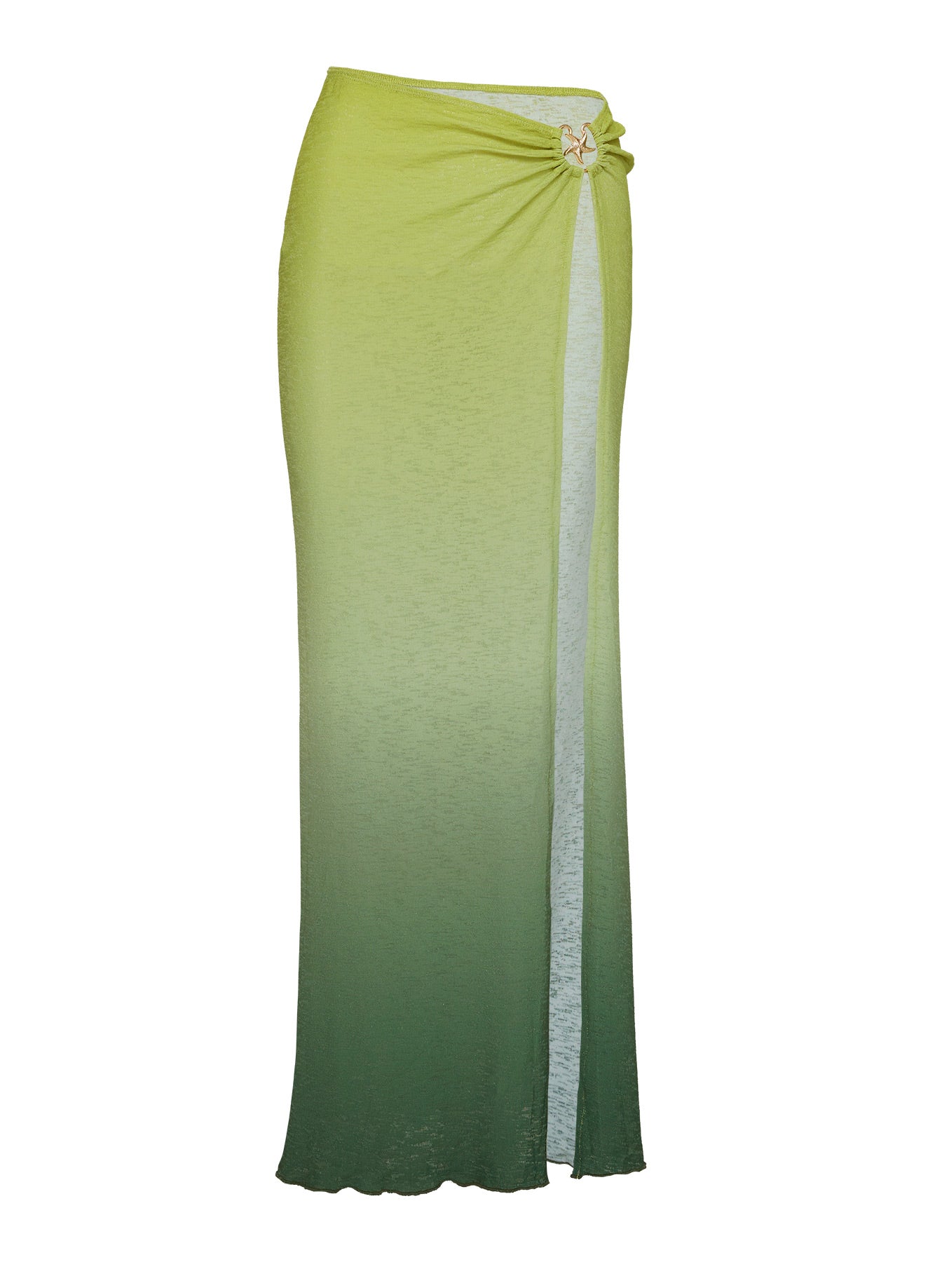 Star Girl Maxi Skirt Green Ombre、mySite、solidvoid