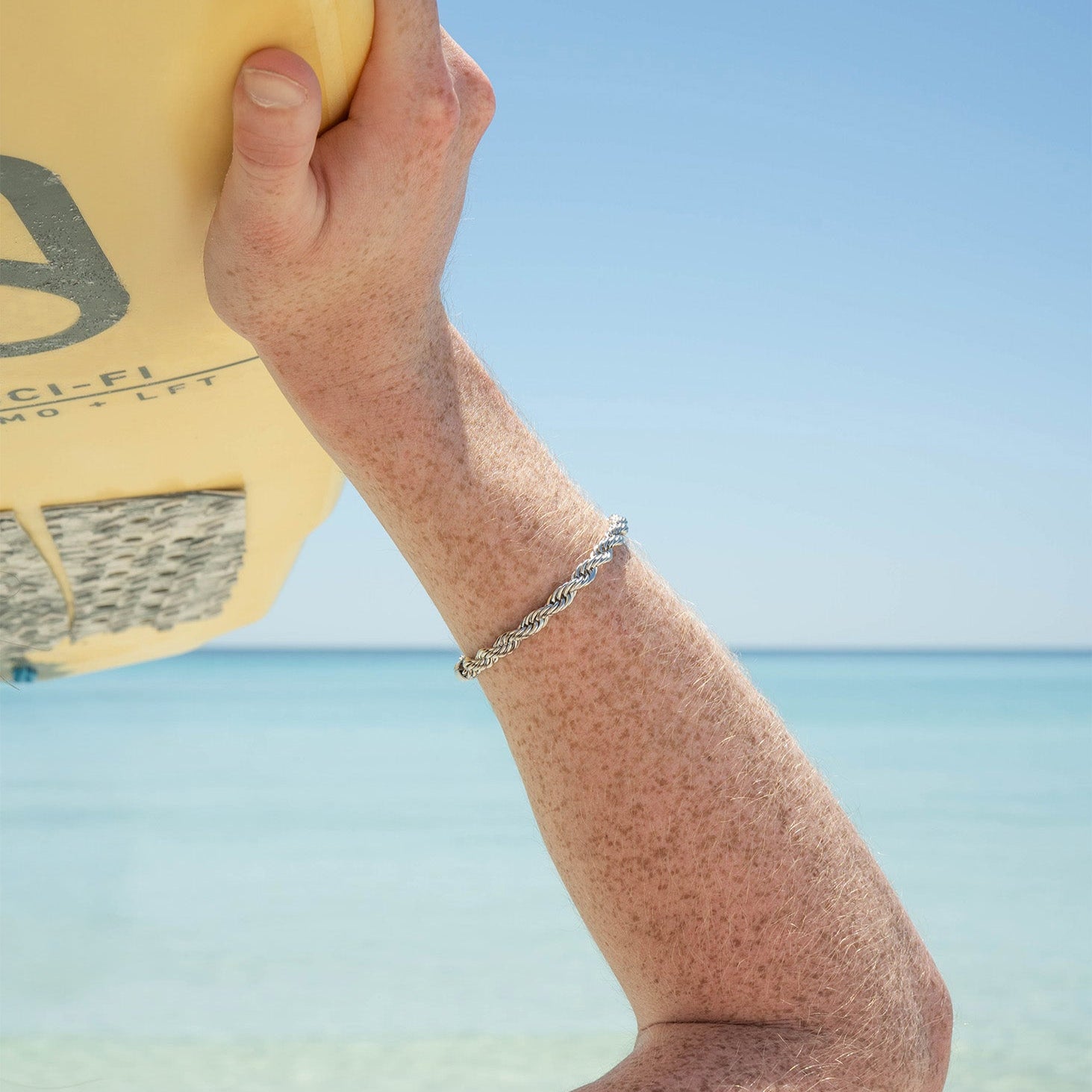 18K Gold PVD Stainless Steel Rope Chain Bracelet/Anklet / BRJ1000、mySite、dreamappss