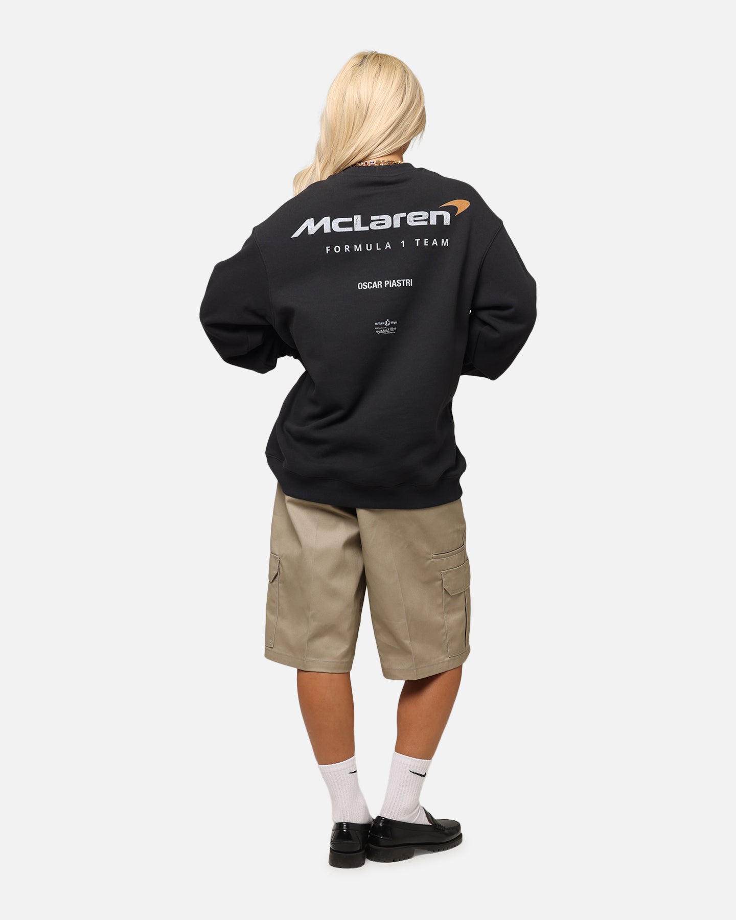 Mitchell & Ness X Mclaren Oscar Piastri Helmet Crewneck Faded Black、mySite、zt4zffjzw