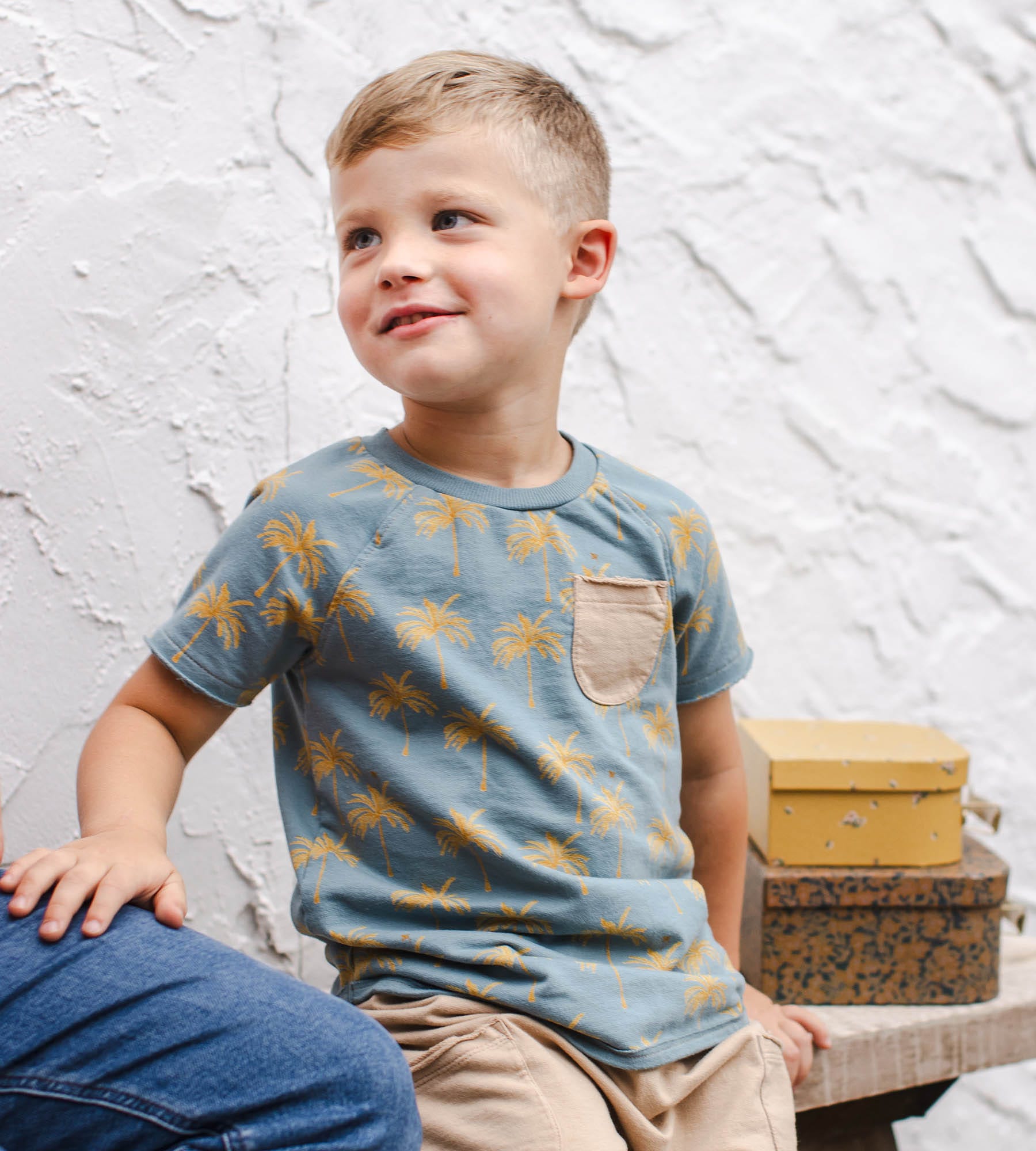 Golden Palms Boy Top & Shorts Set、mySite、g9winljtr